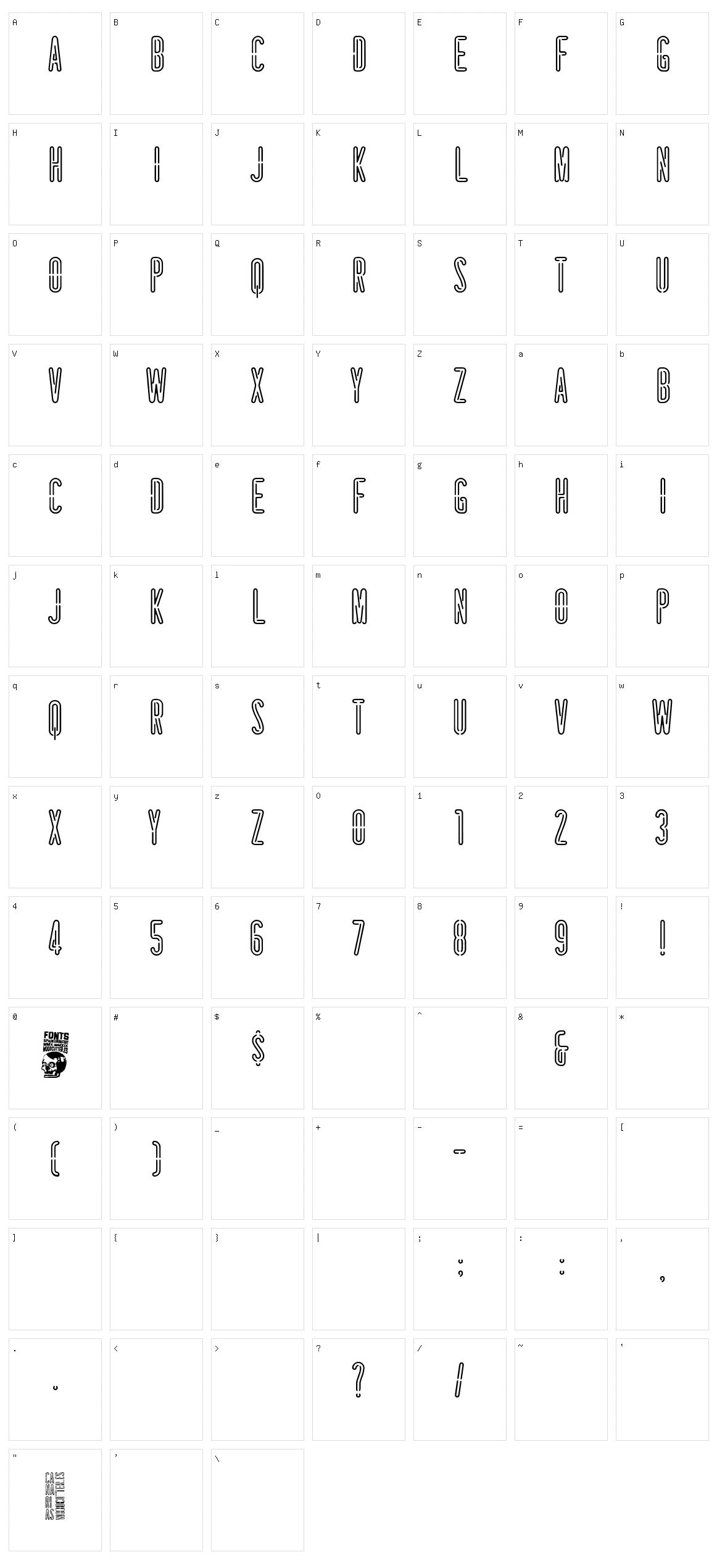 Canarias Character Set