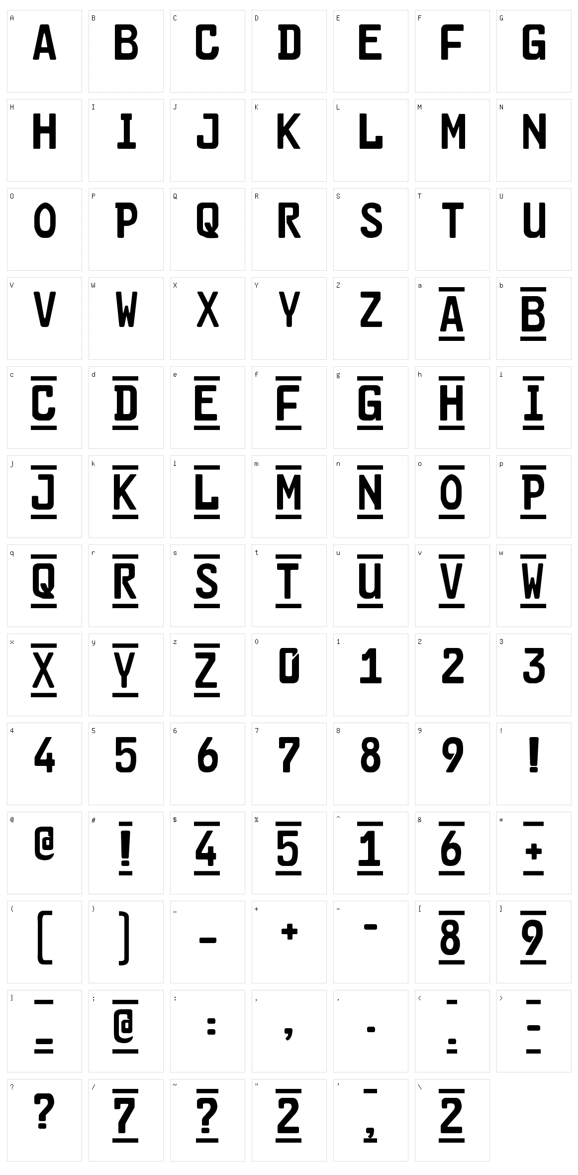 Car-Go 2 Character Set