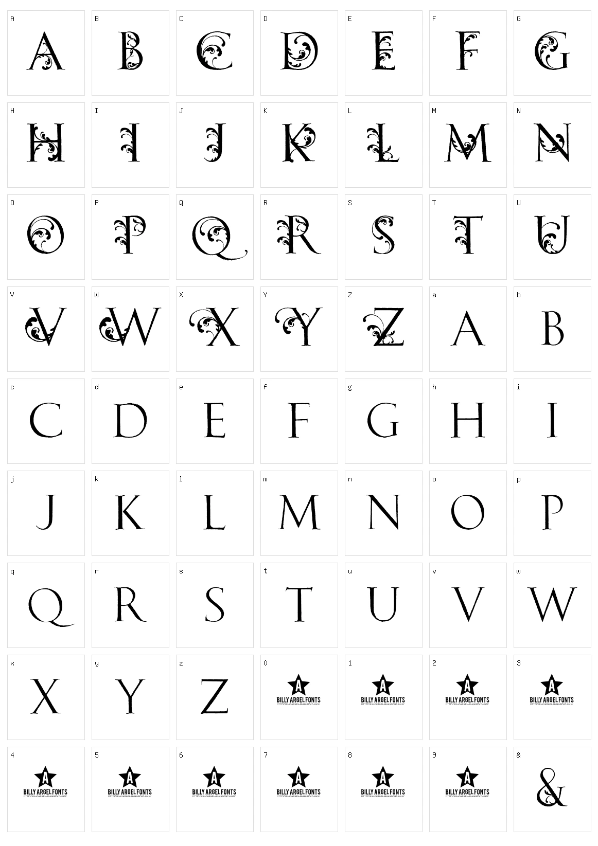 Caribbean Tool Character Set