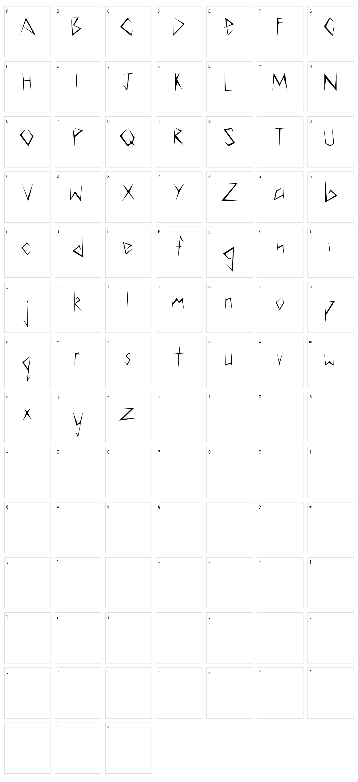 Carve It Up Character Set
