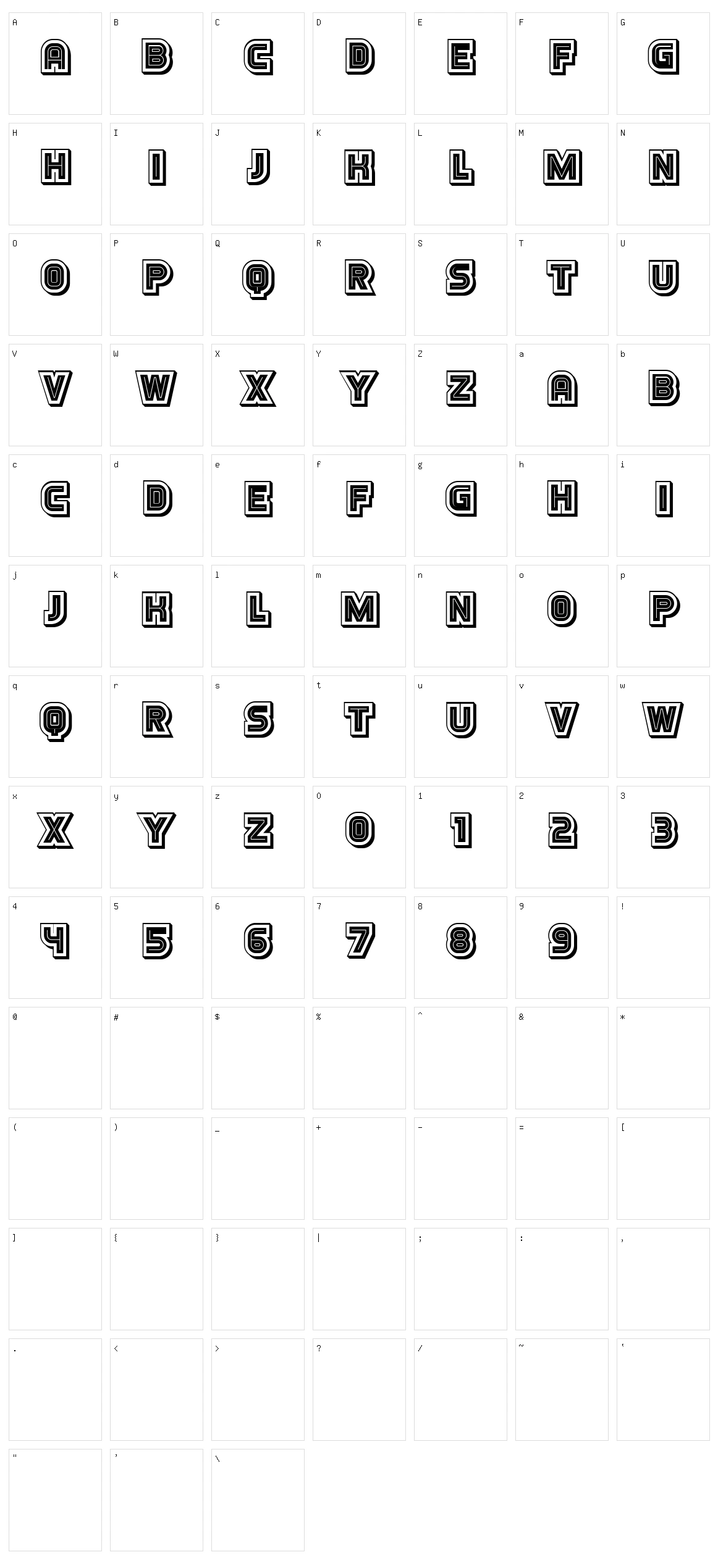 Catharsis Character Set