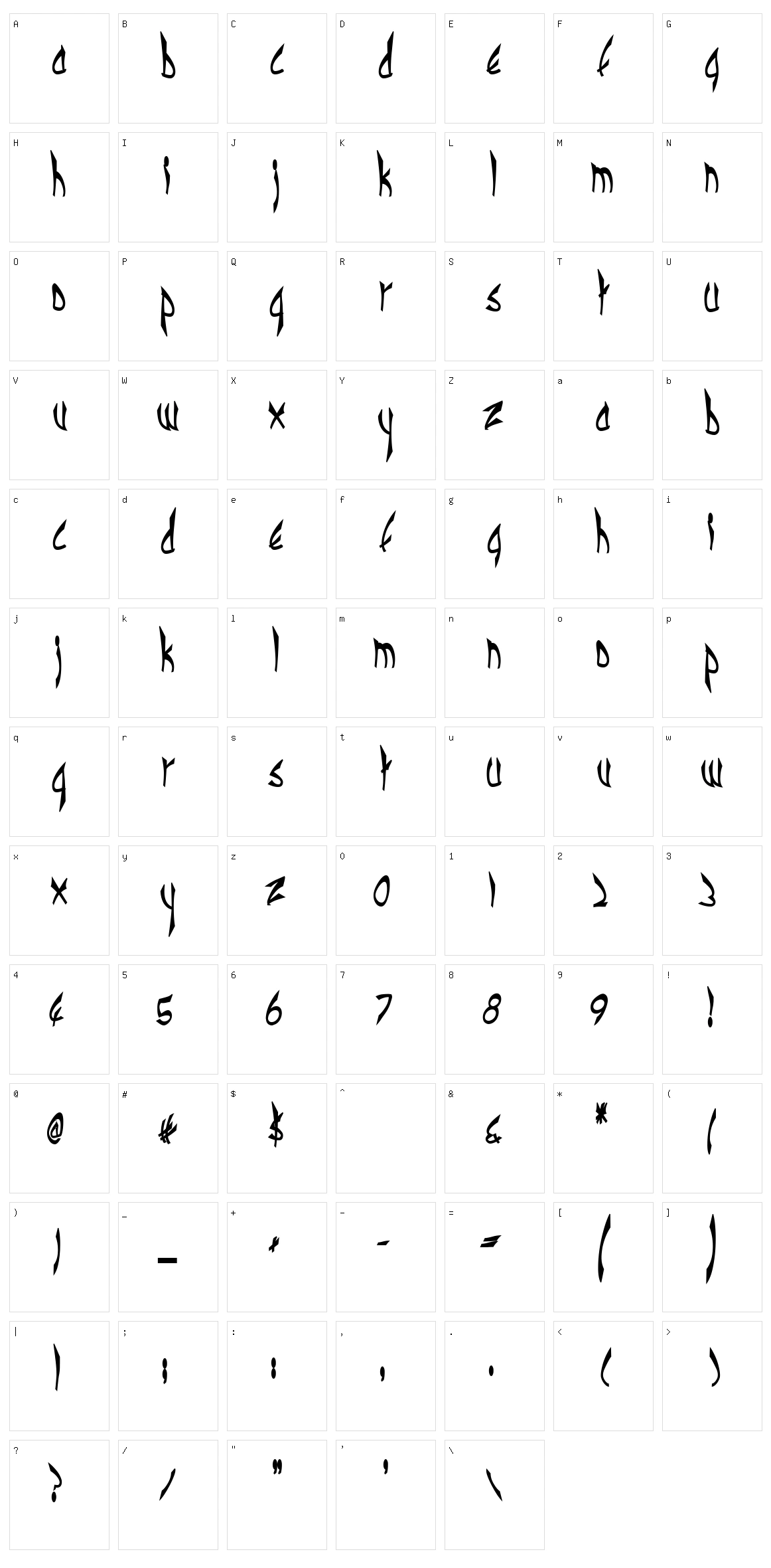 Cbe Normal Character Set