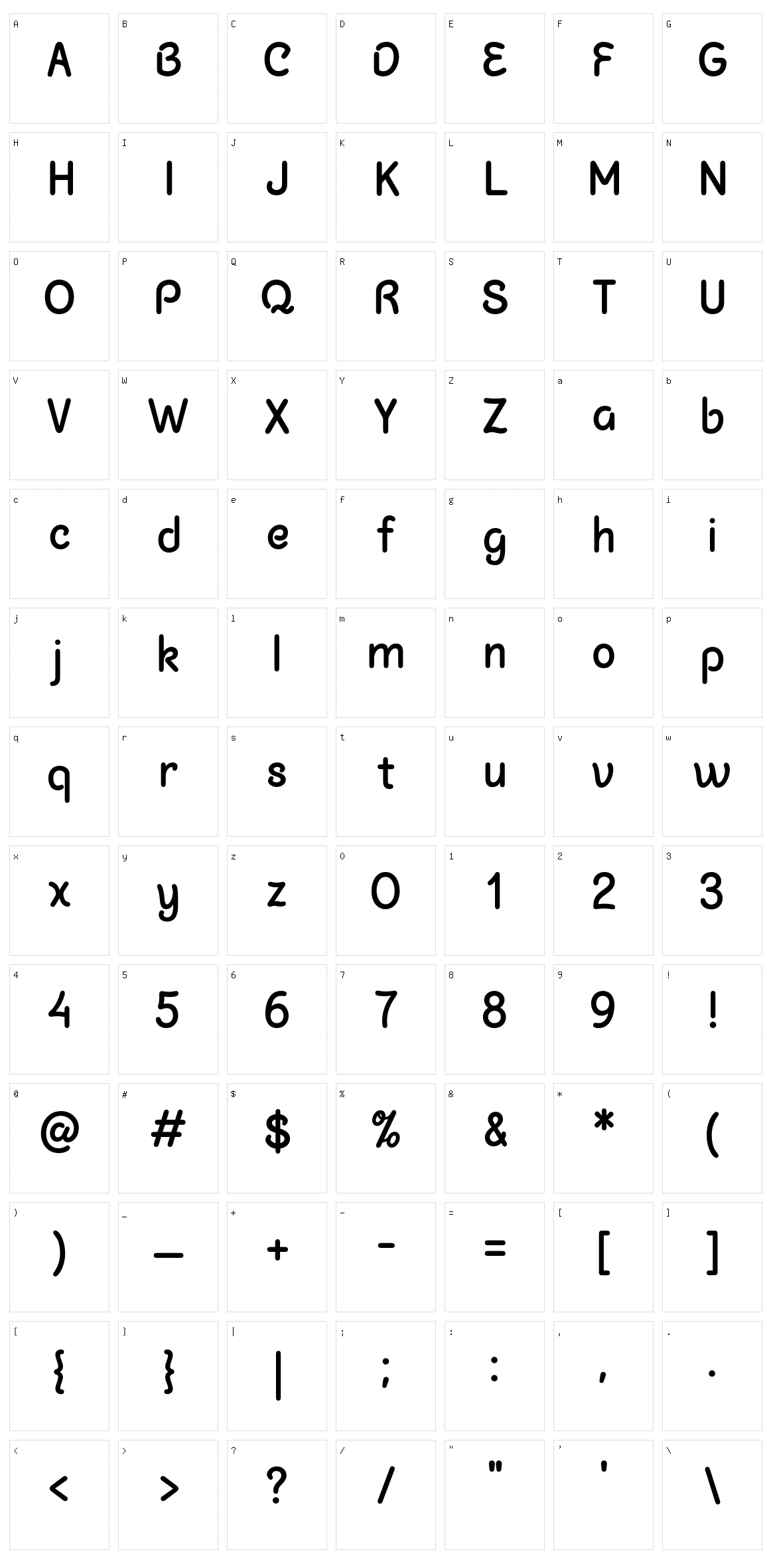 Chalk Marks Character Set