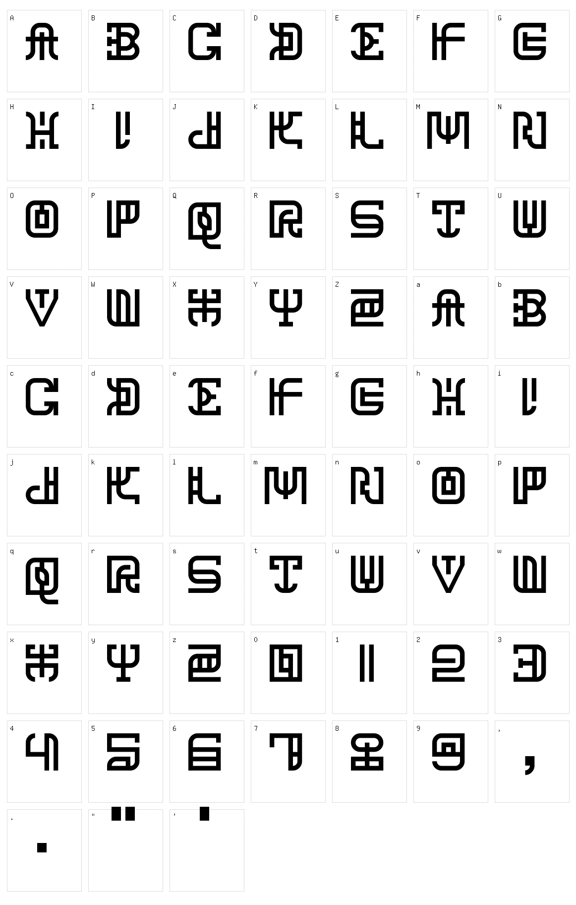 Chana Remedy Character Set