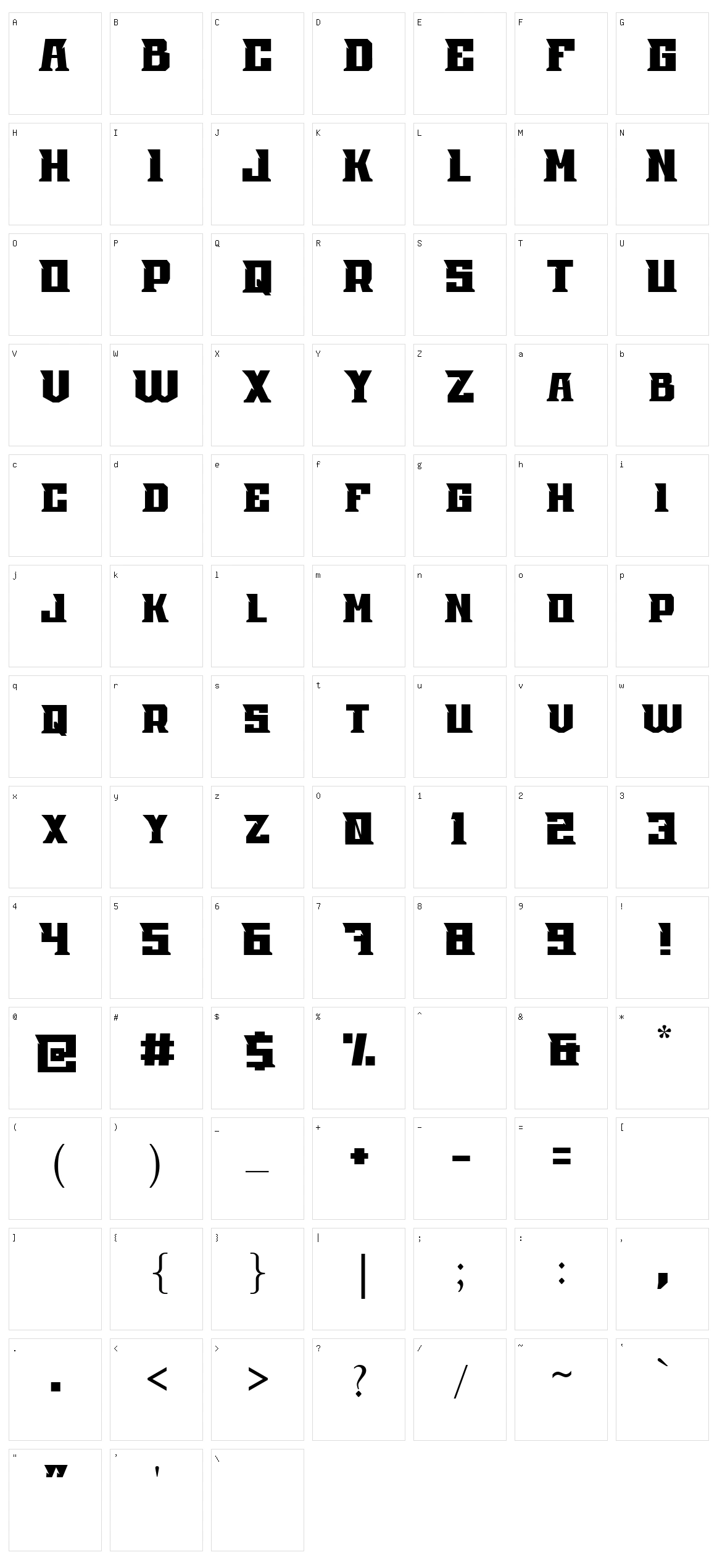 Charles Character Set