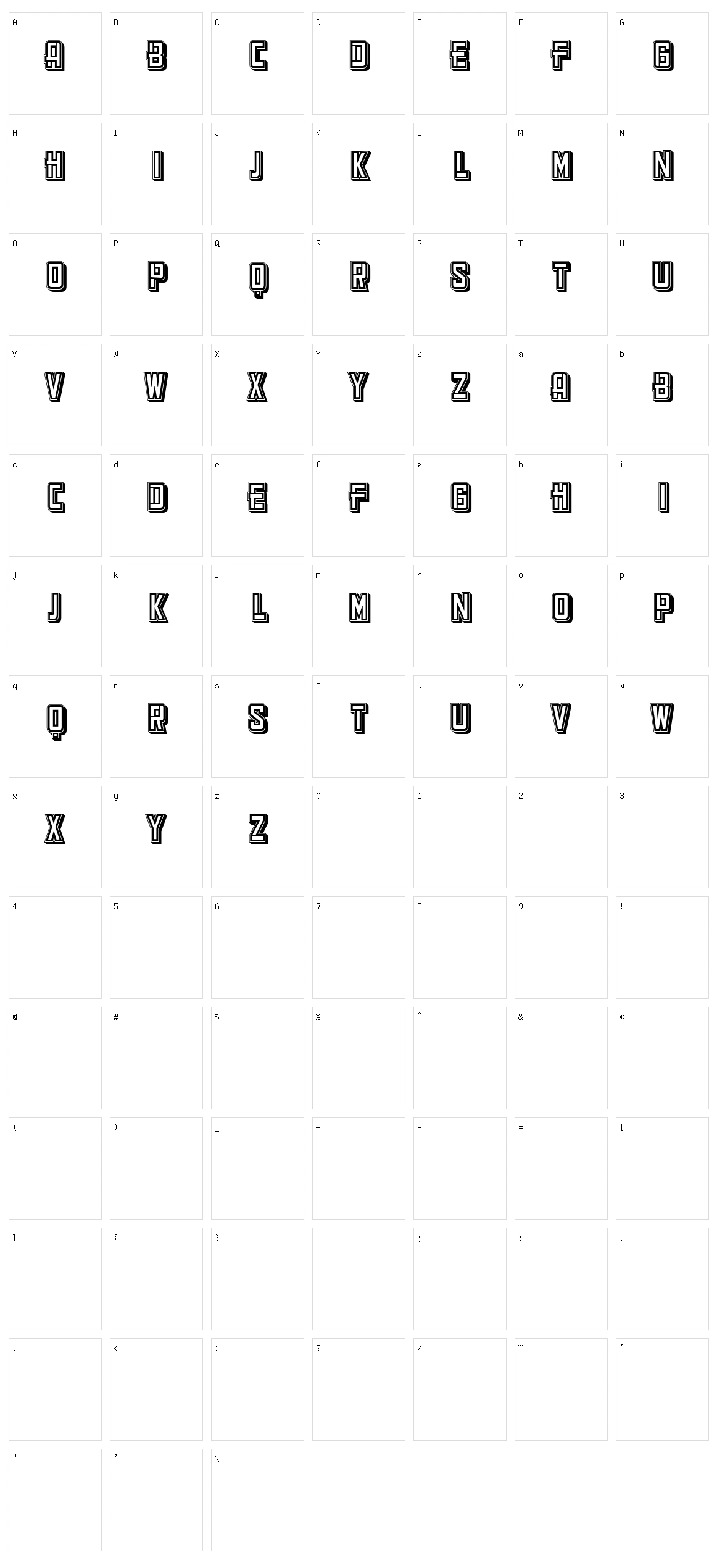 Chinois Character Set