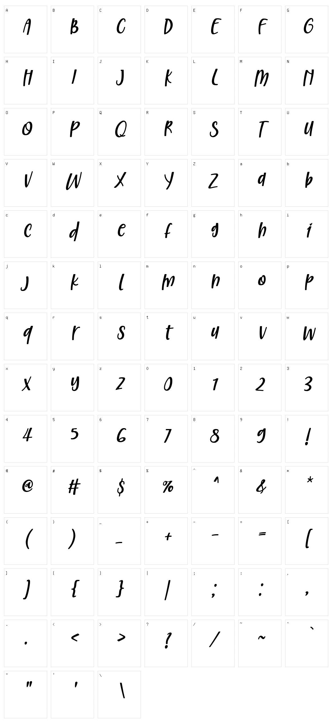 Christed Character Set