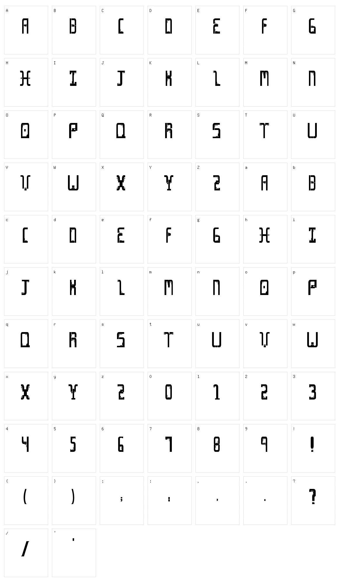 Cine Character Set
