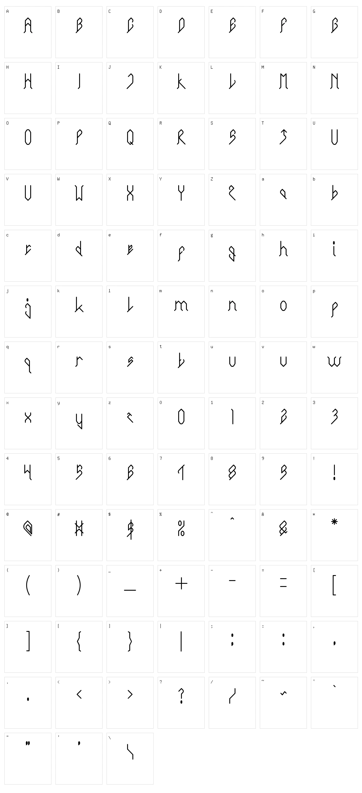 City Of Rock Character Set