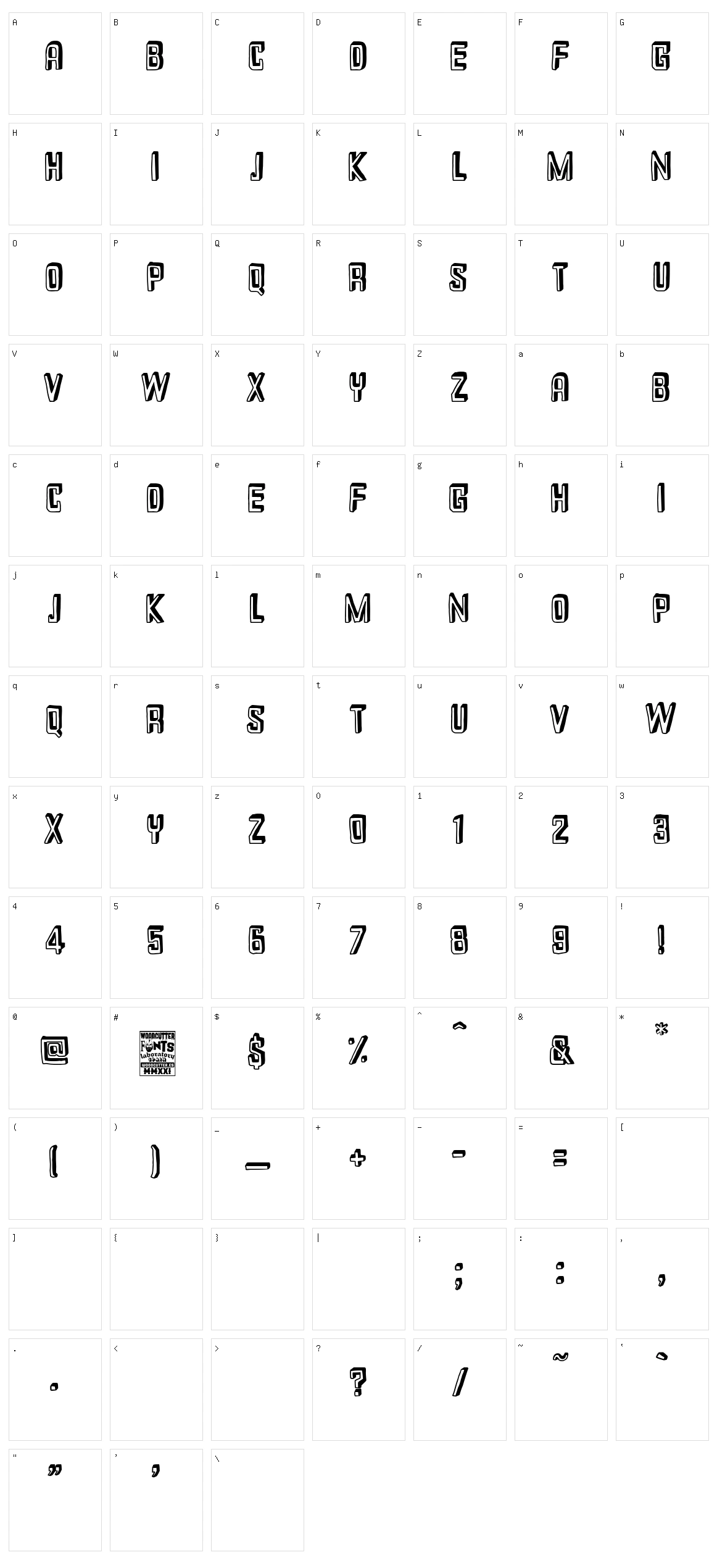 Ciudad DramÃ¡tica Character Set