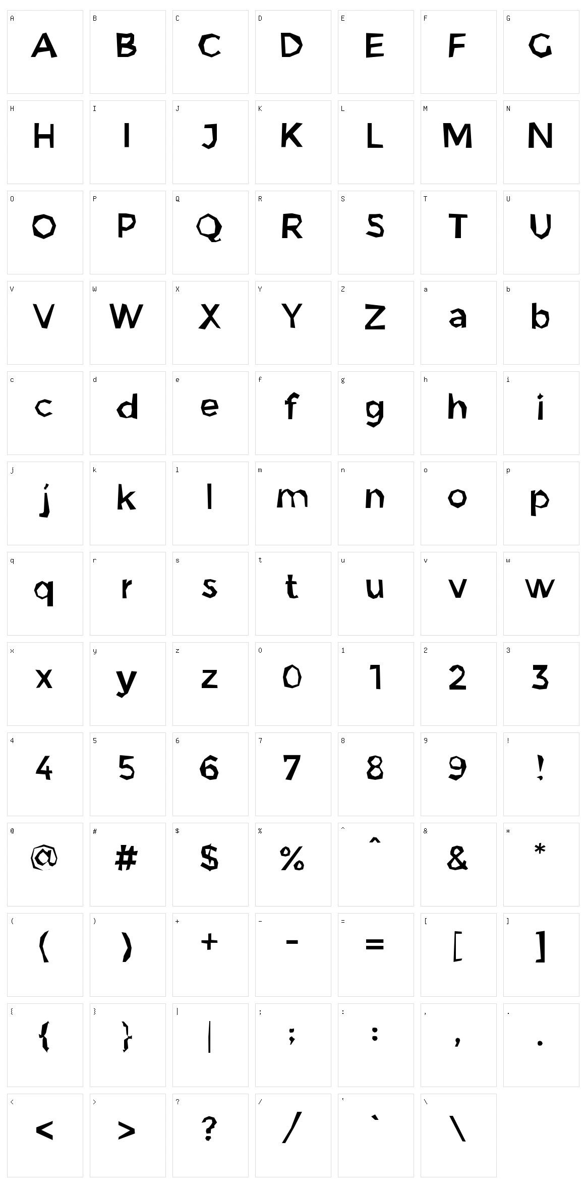 Clanic Character Set