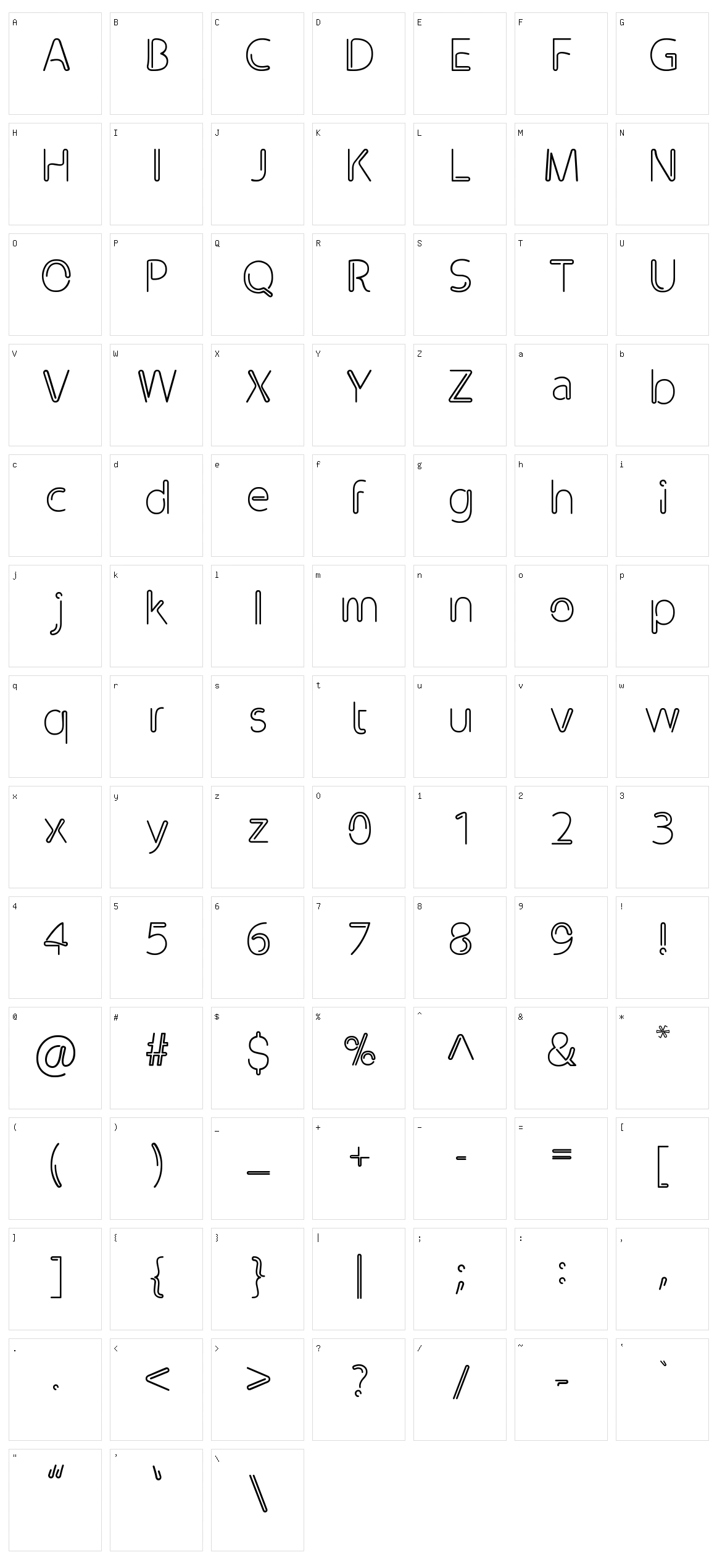 Clip Character Set