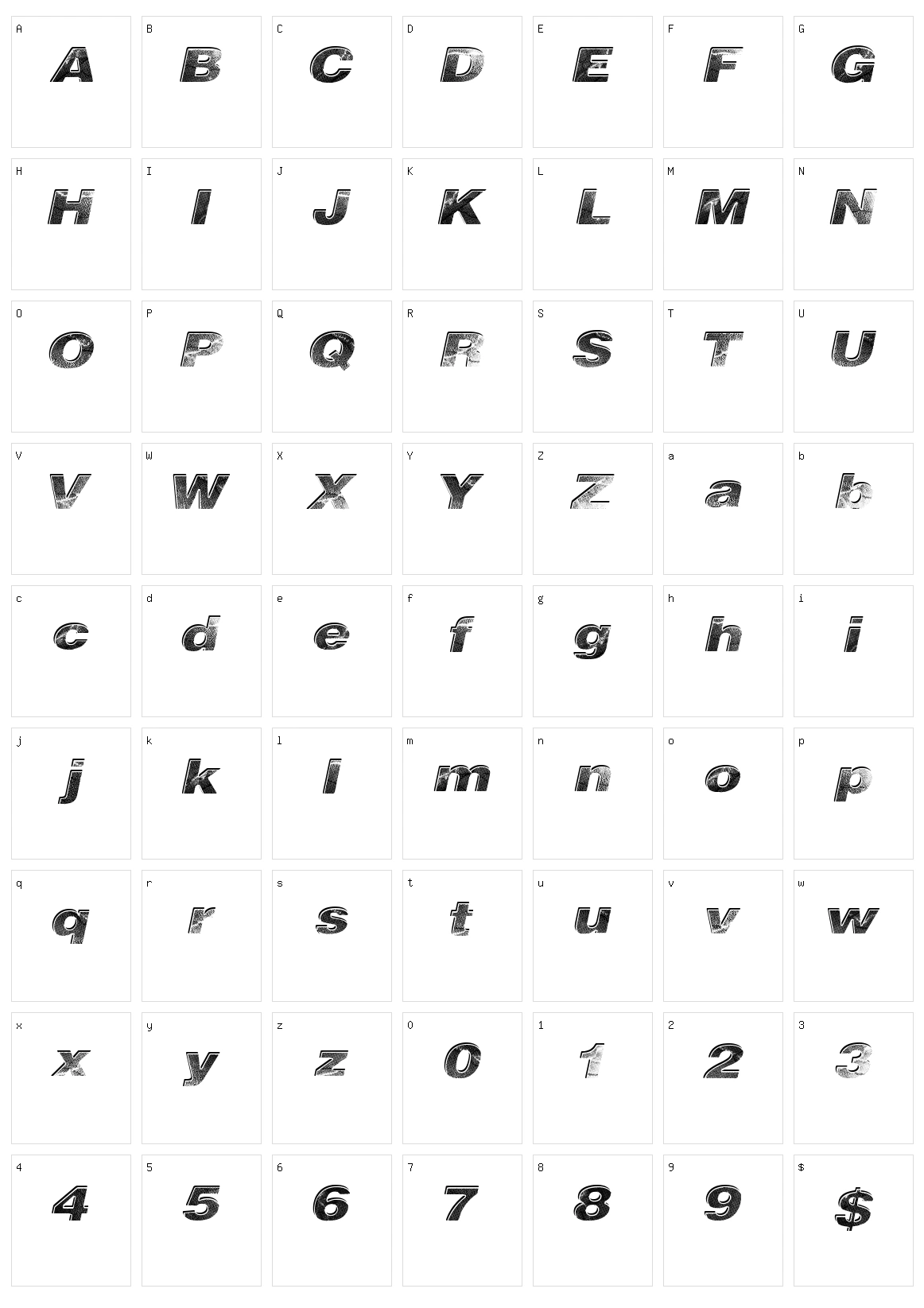 Close Race Character Set