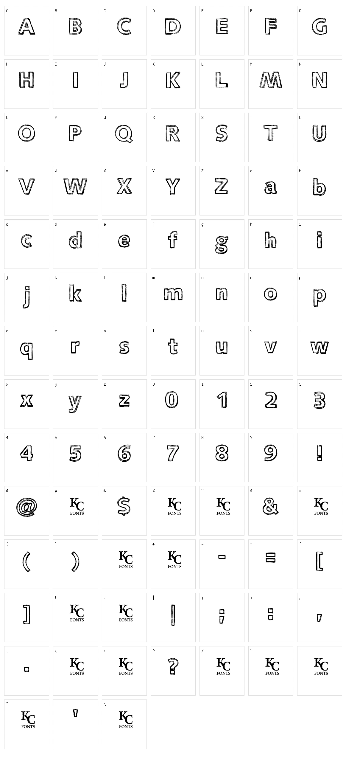 Closure Character Set
