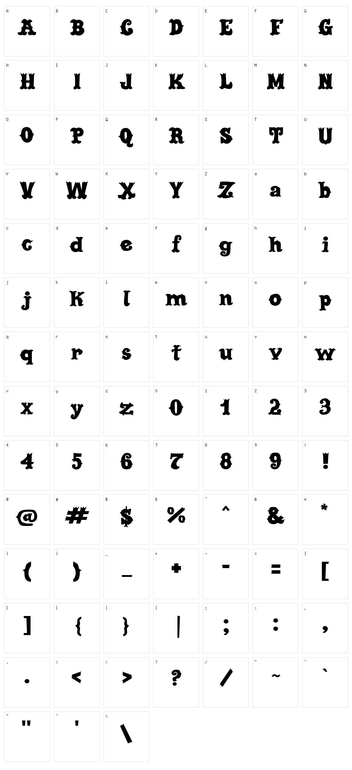 Cordel Circo Mambembe Character Set