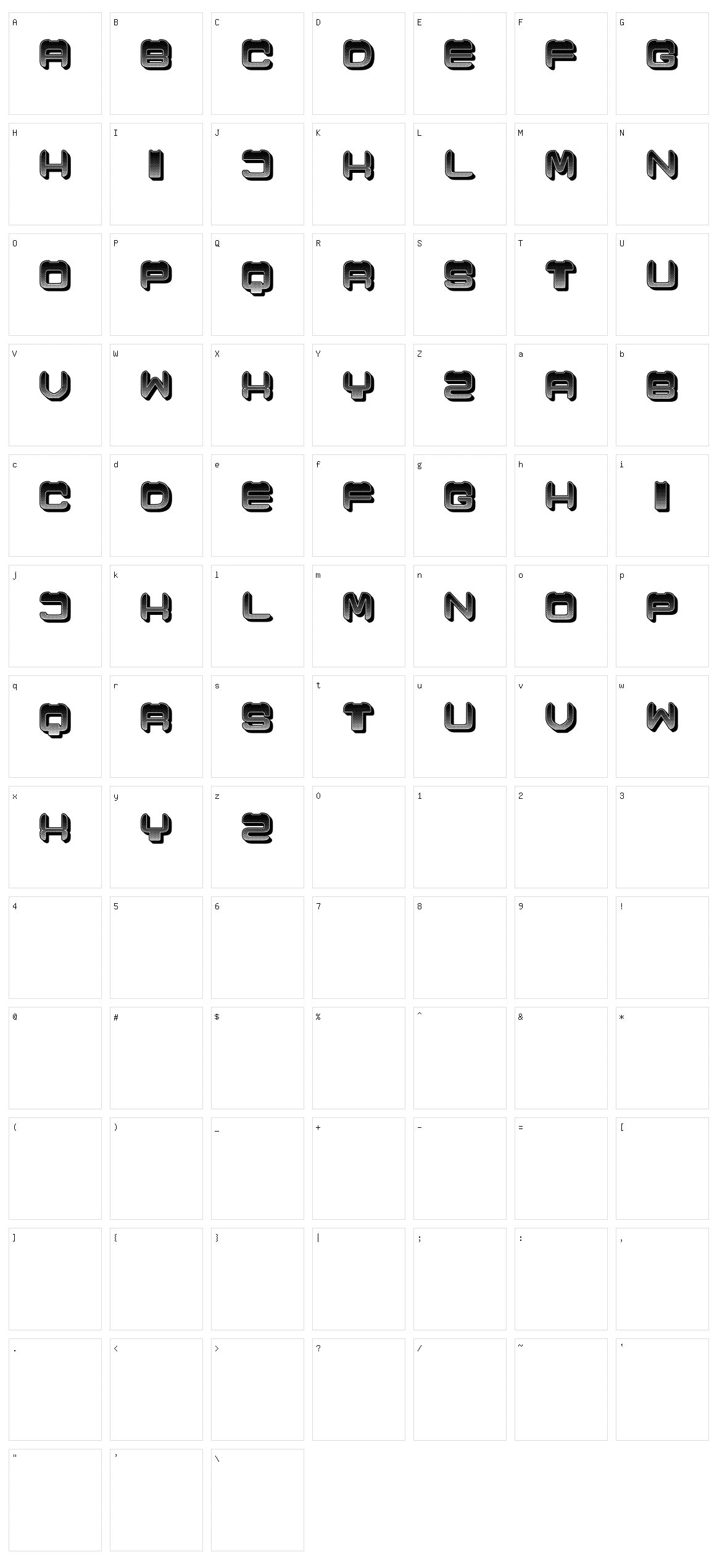 Cronica Character Set