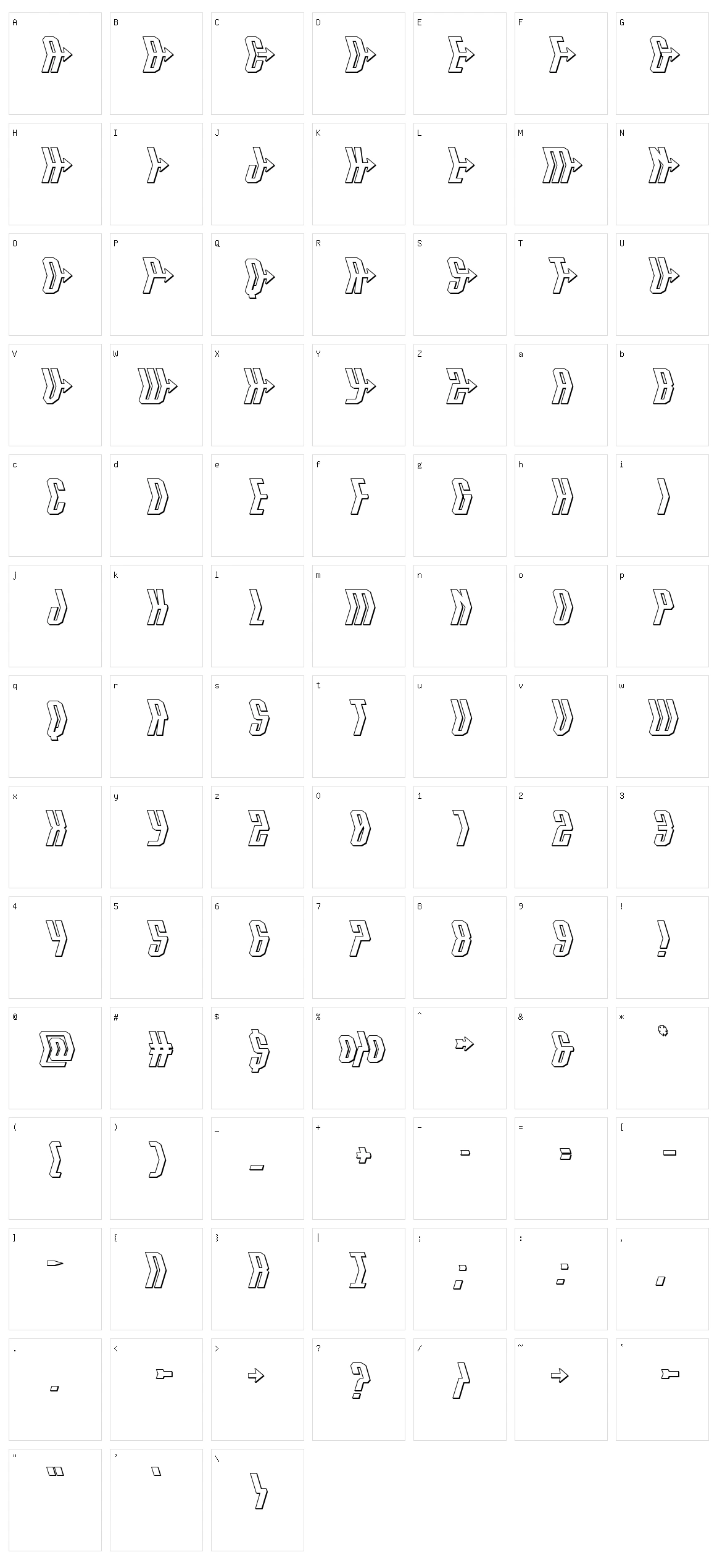 Crossbow Character Set