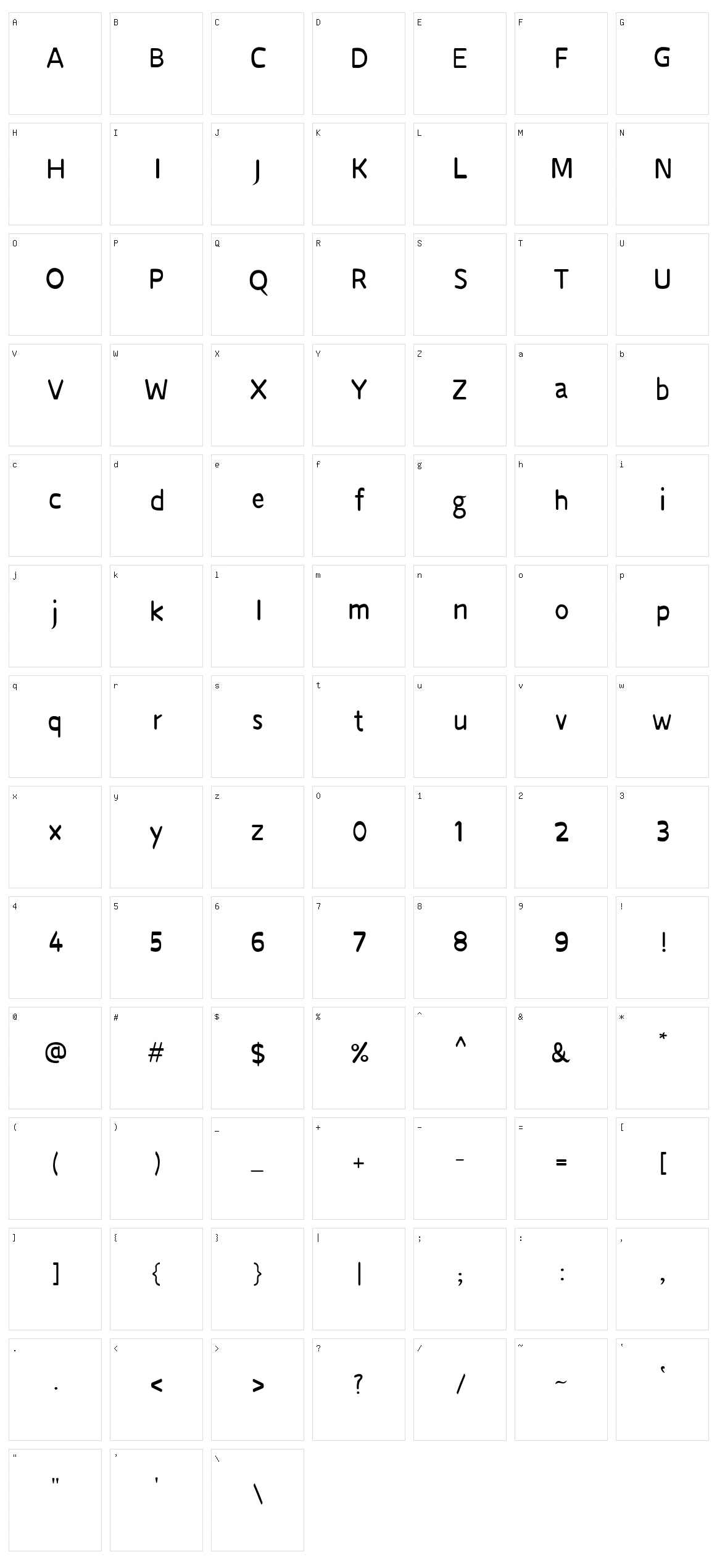 CRU Sarawut 57 Character Set