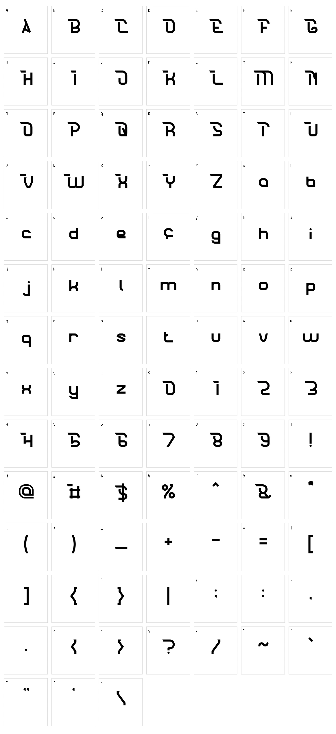 Crumble Character Set
