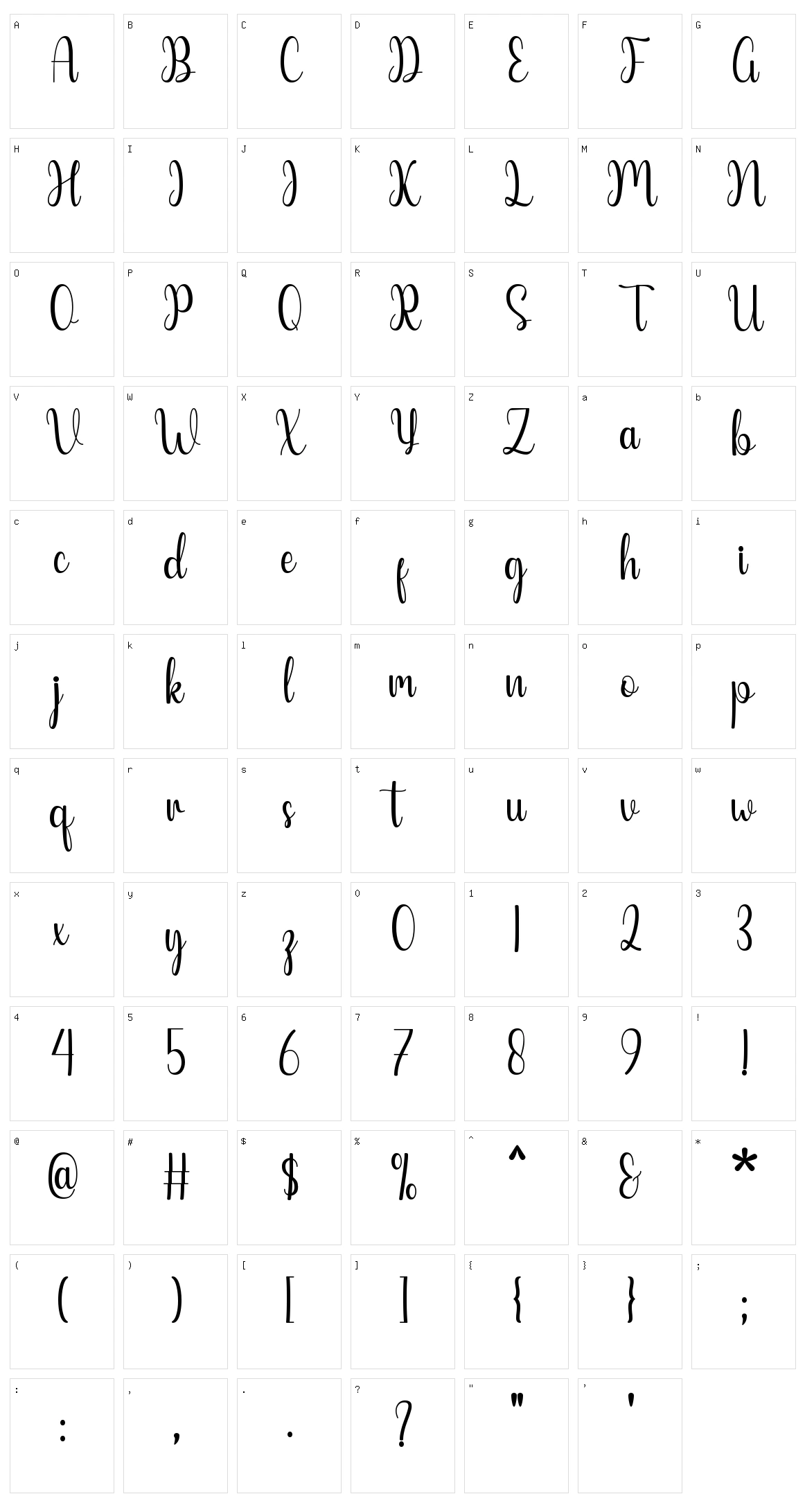 Think Character Set