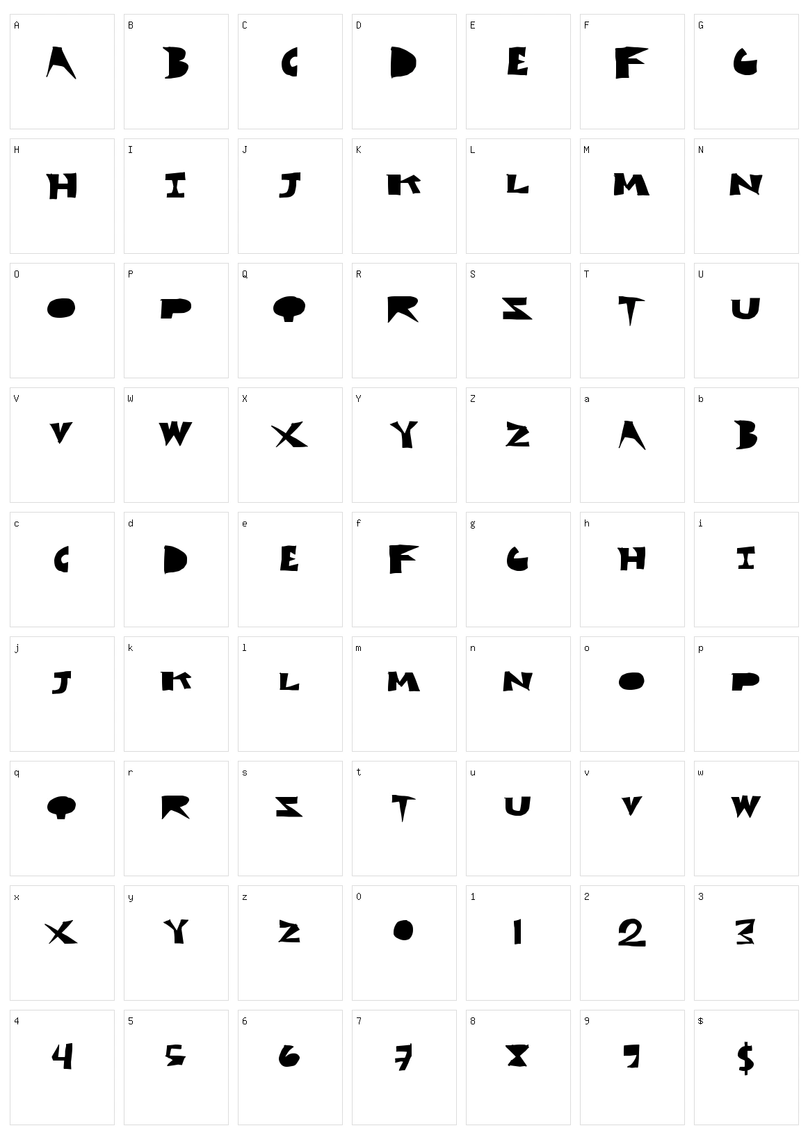 Cut Blox Character Set