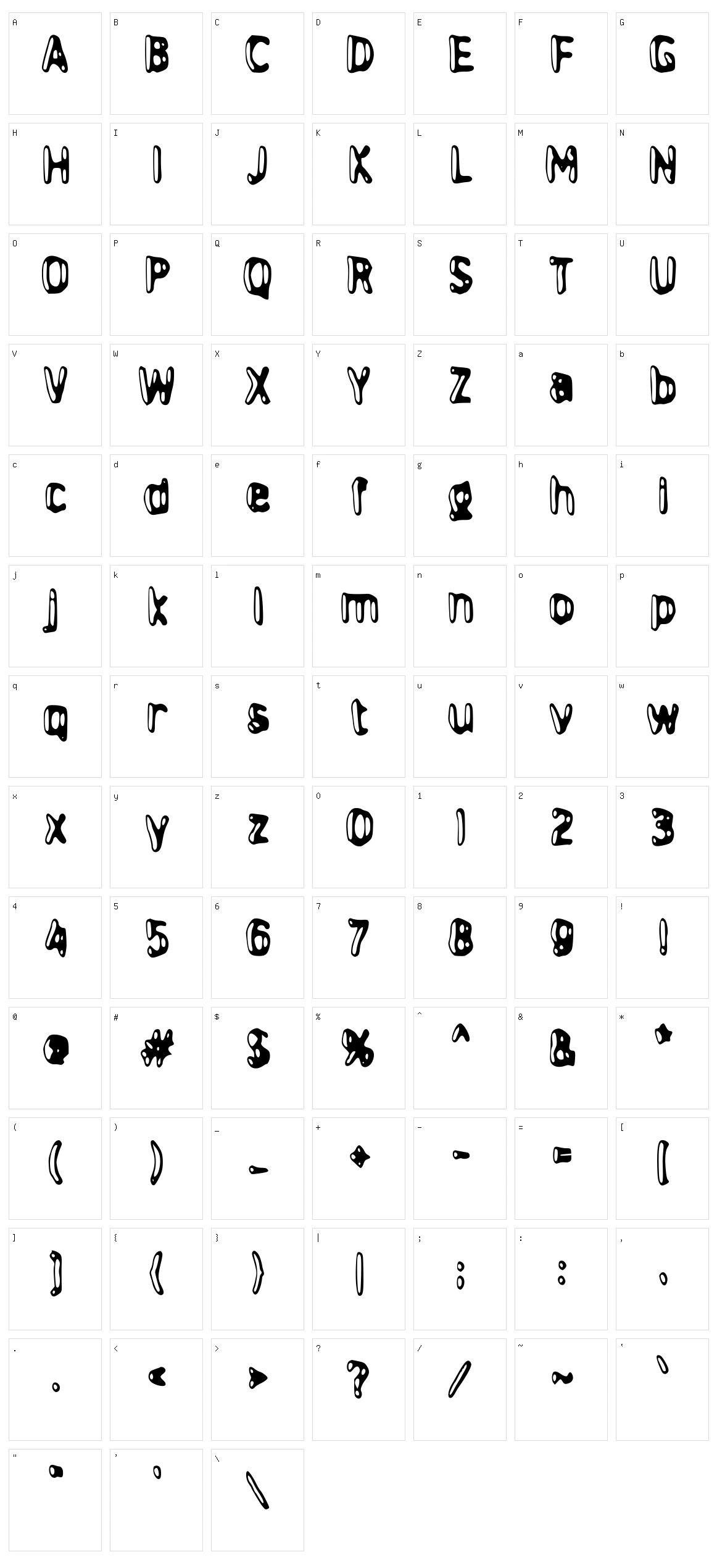 d Denine Character Set