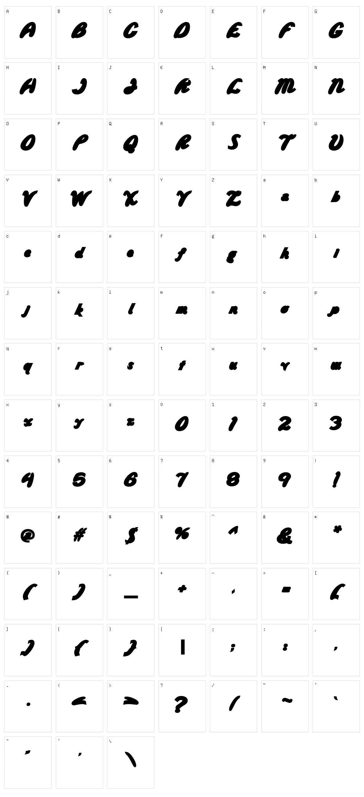 Wild Ride Character Set