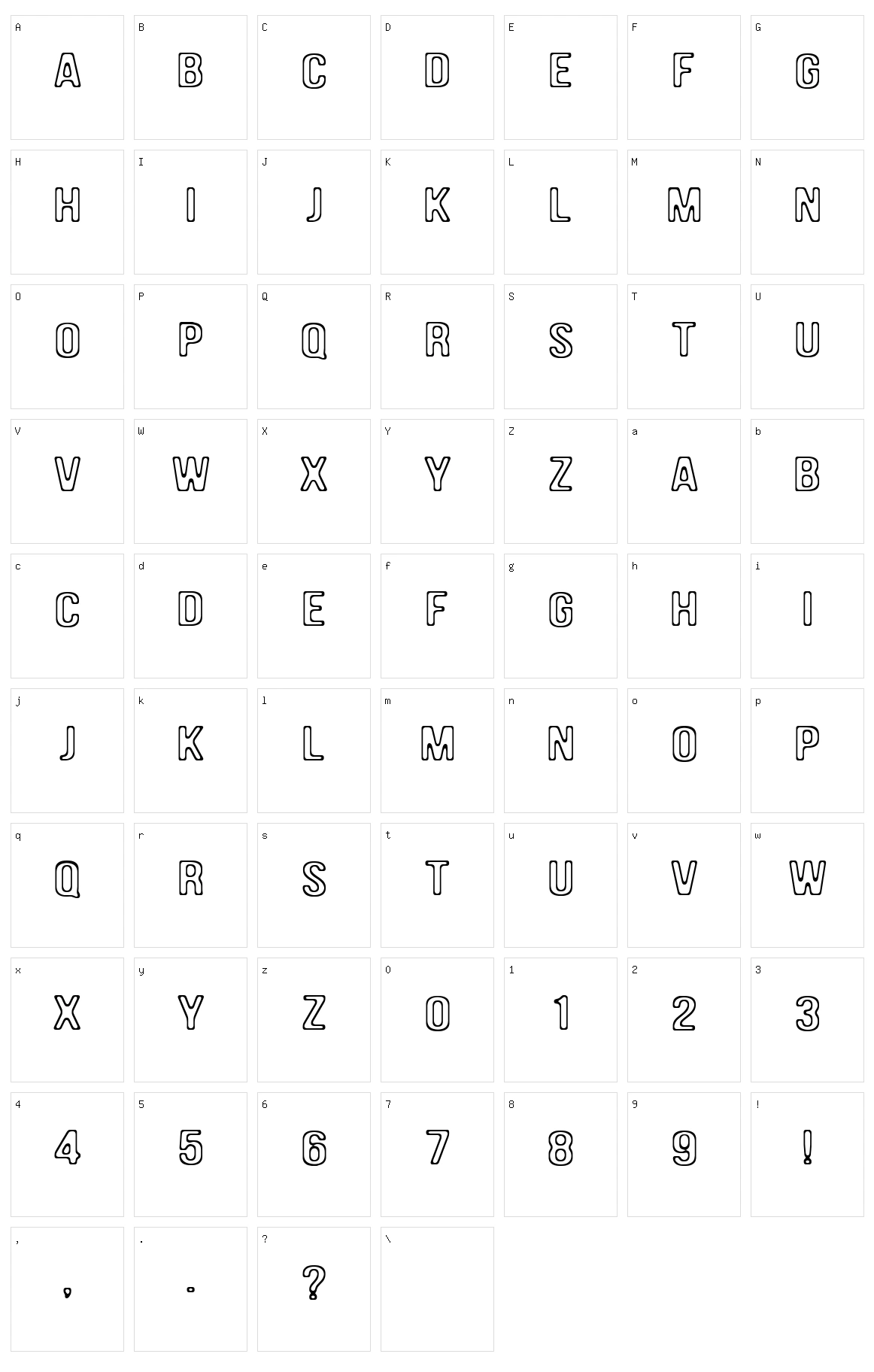 DAM Character Set