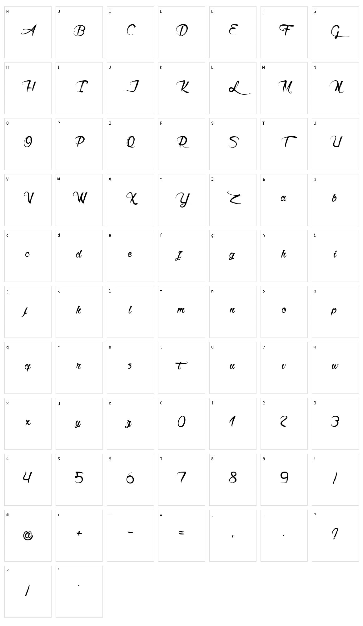 Akhenaton Character Set