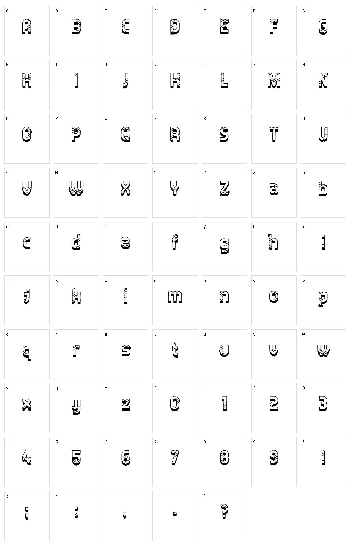 Deforme Character Set