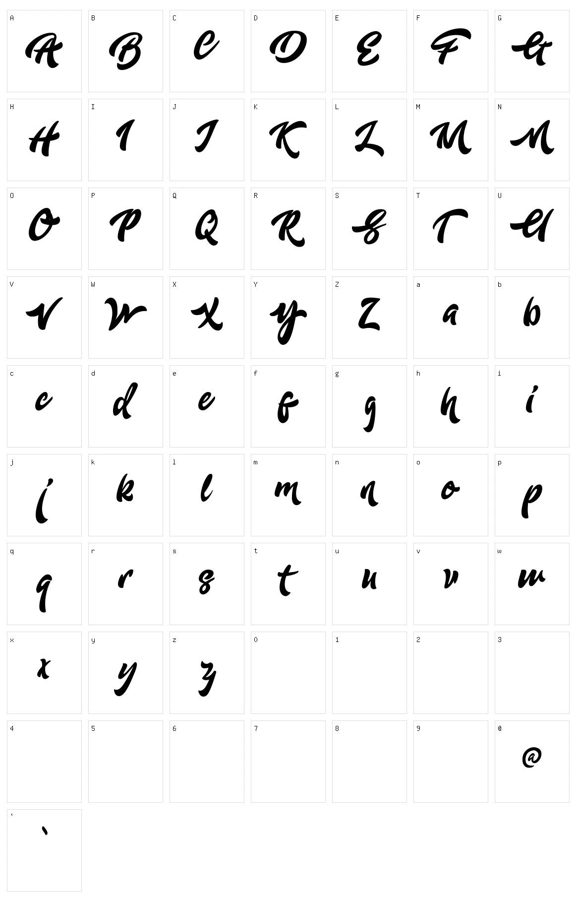 Adleit Character Set
