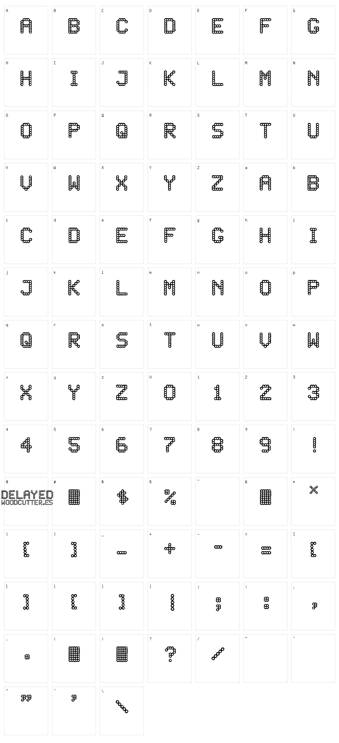 Delayed Character Set
