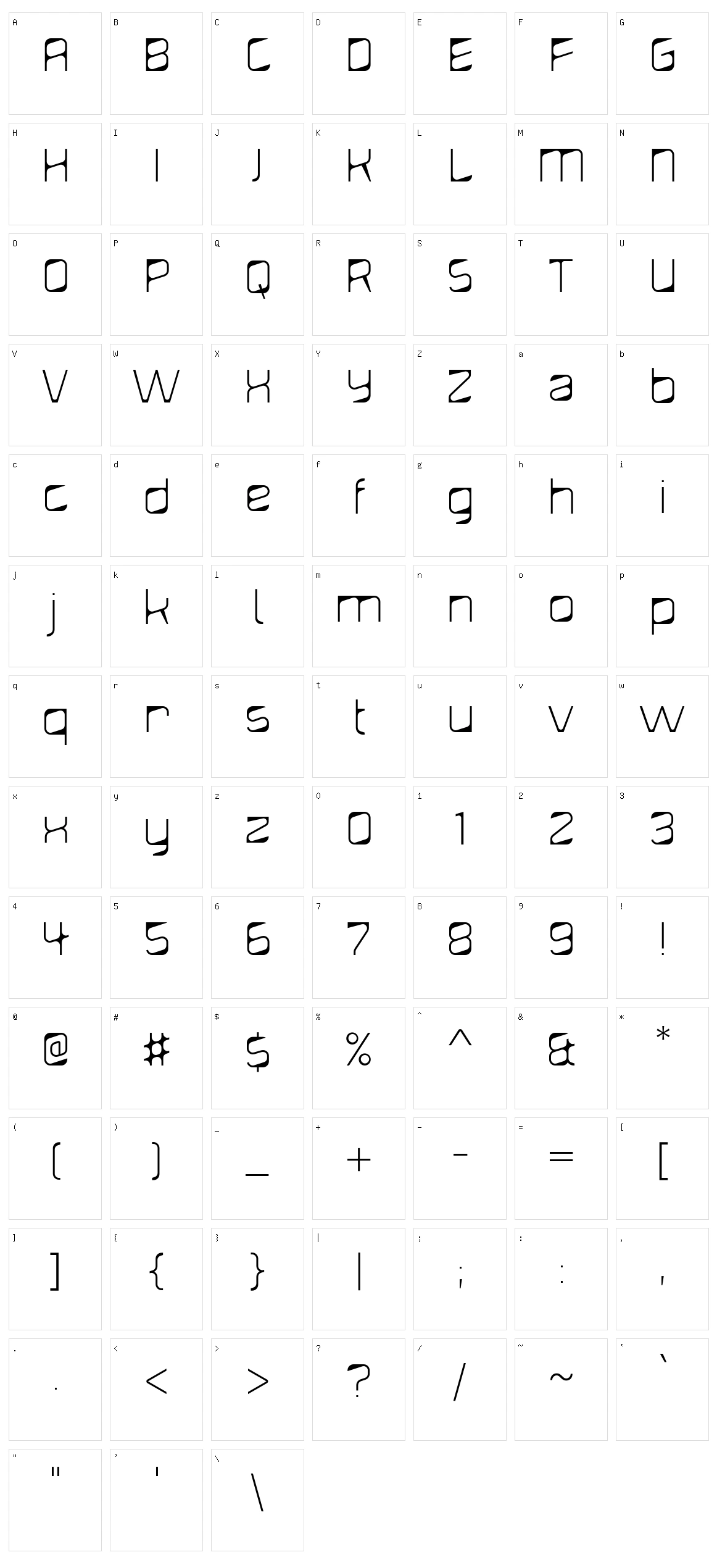 Diagond Character Set