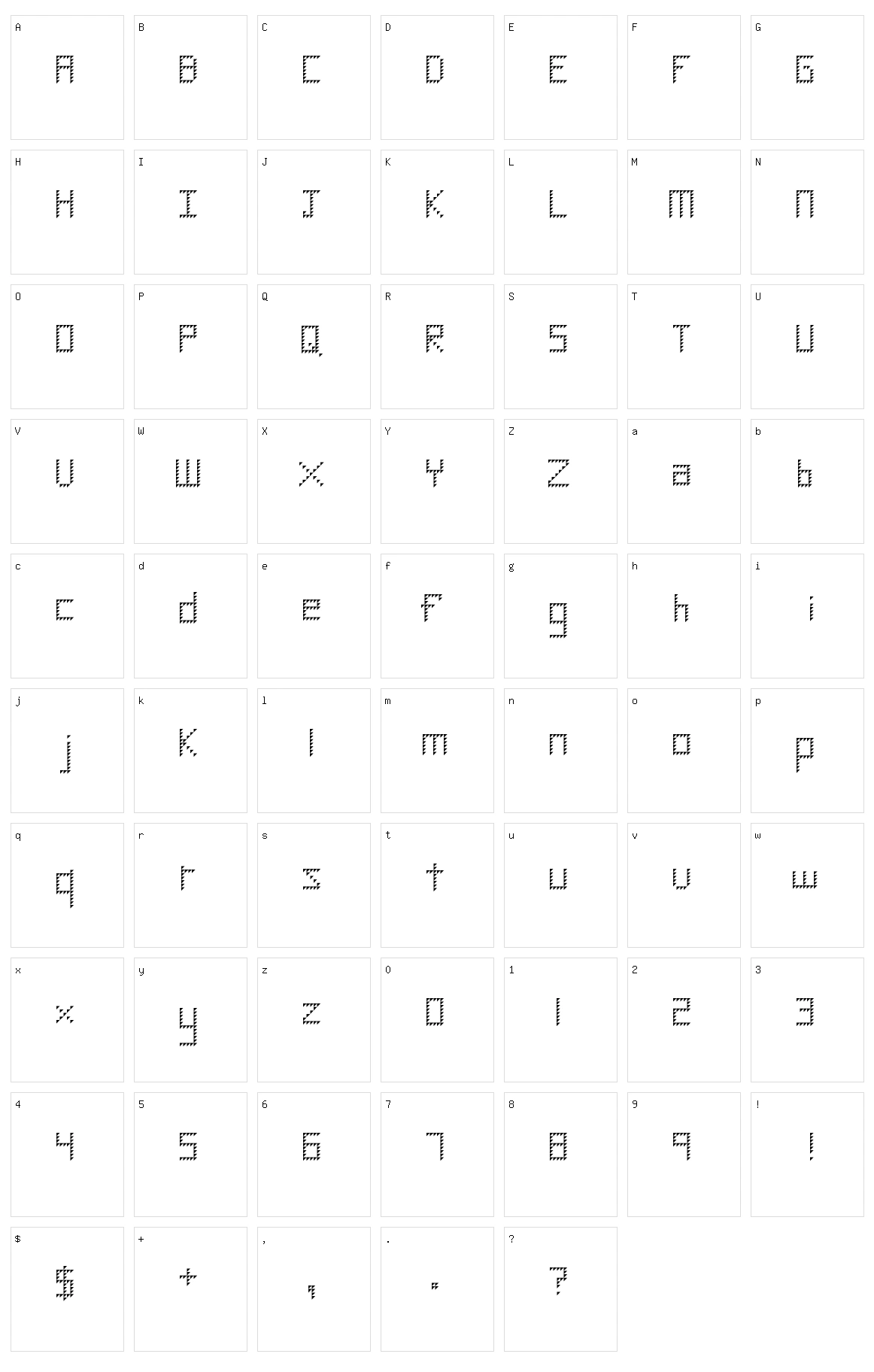 Diamond Character Set
