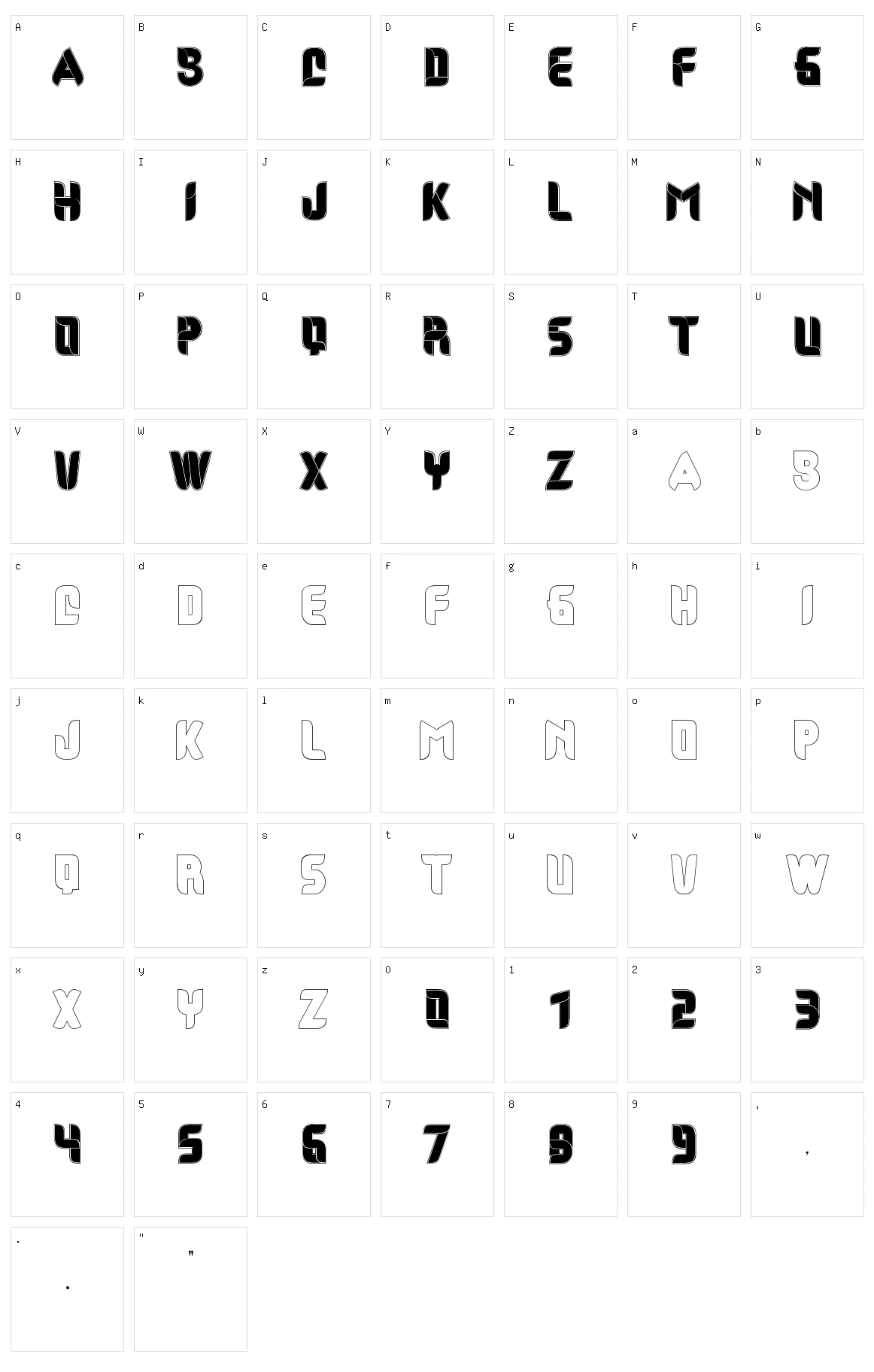 Difo Character Set