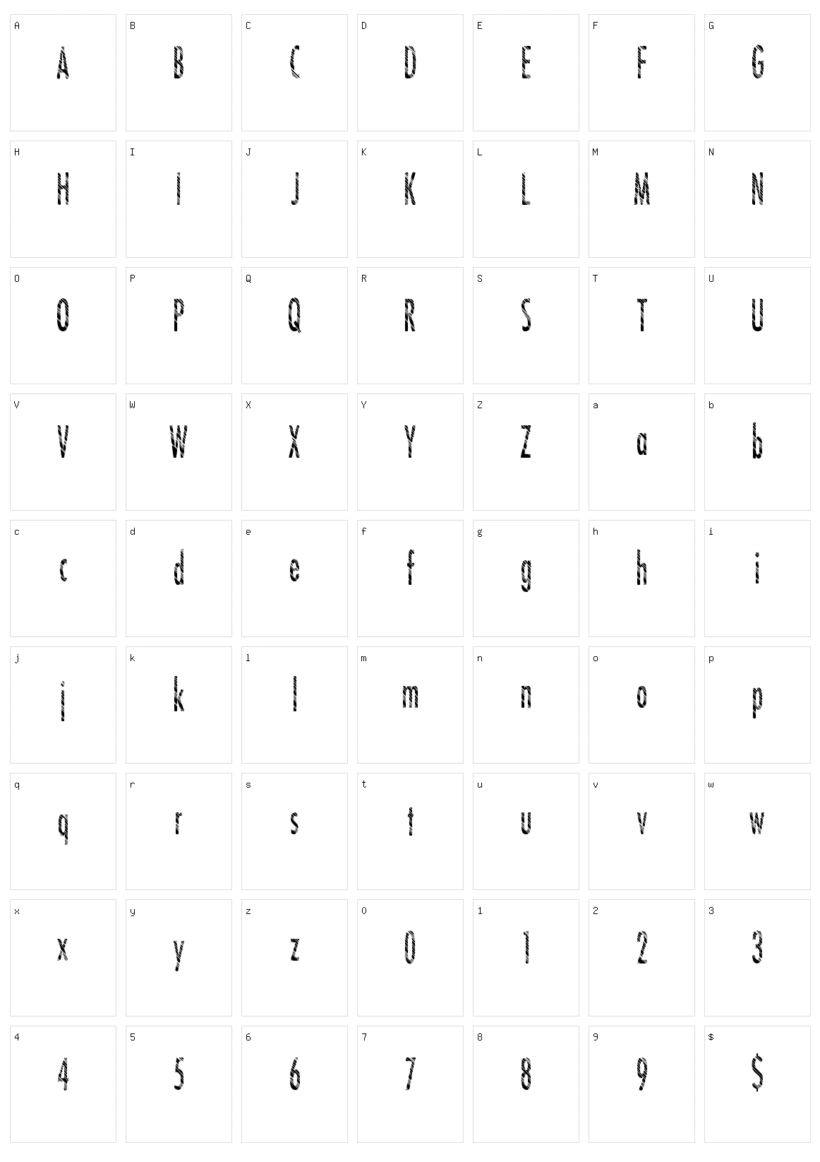 Disco Trap Character Set