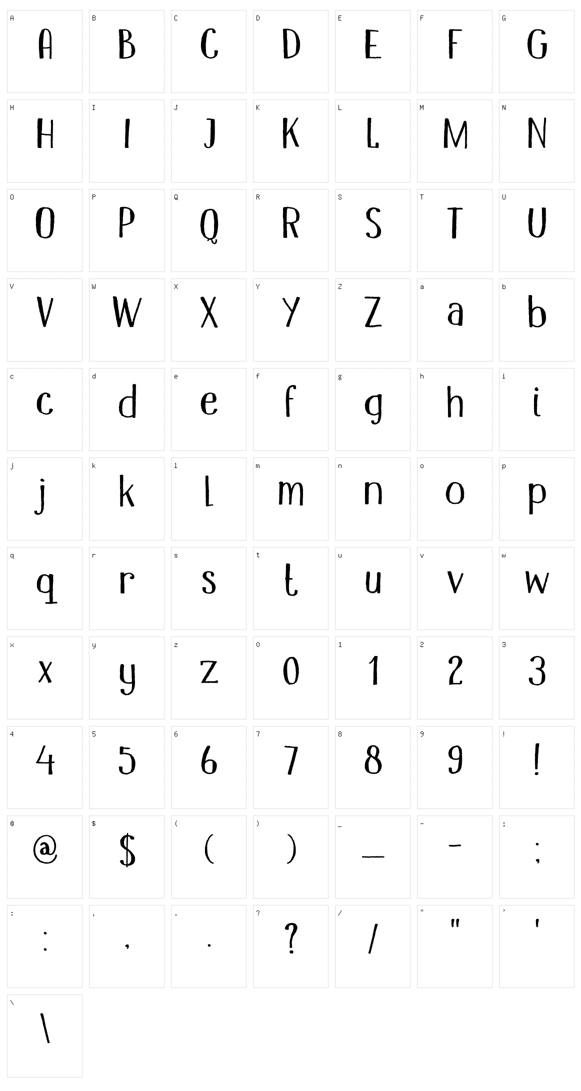 DK Mandolin Character Set