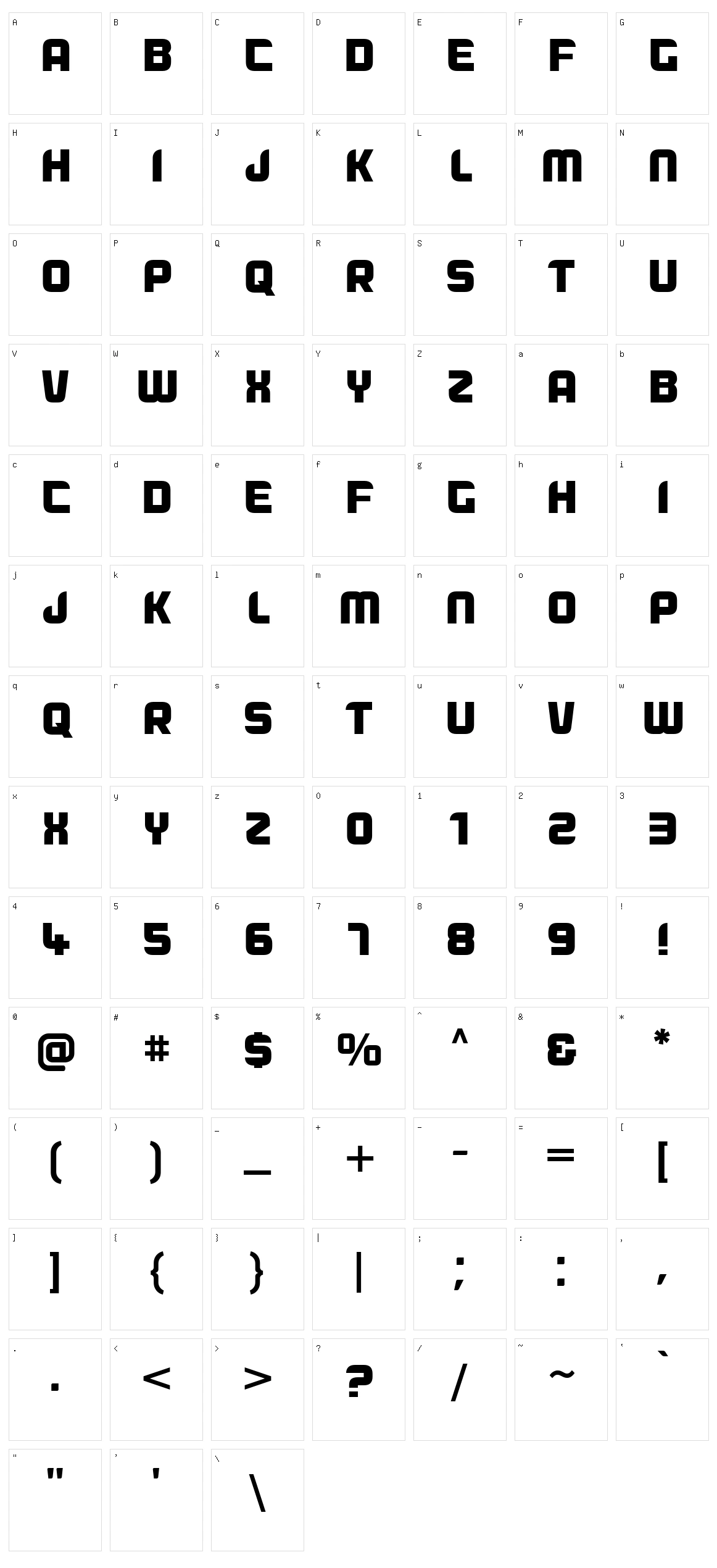 Dogfish Character Set