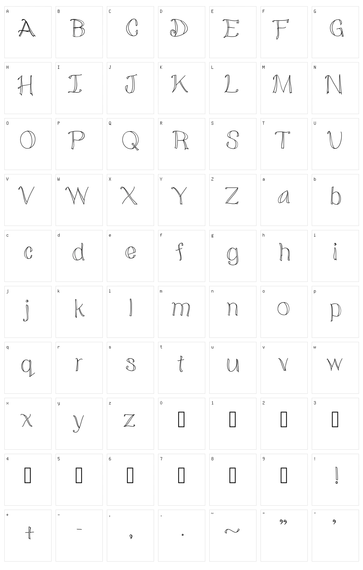 Doodled Character Set