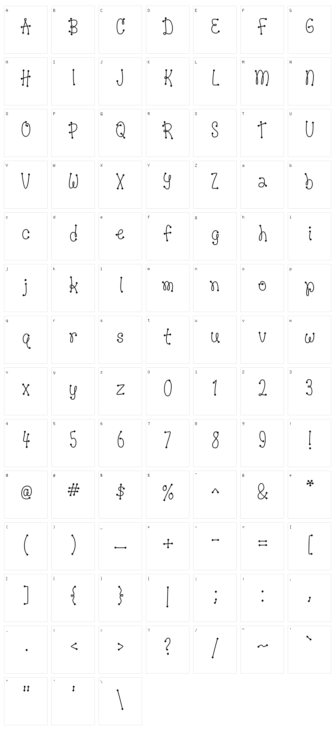 Dots of Fun Character Set