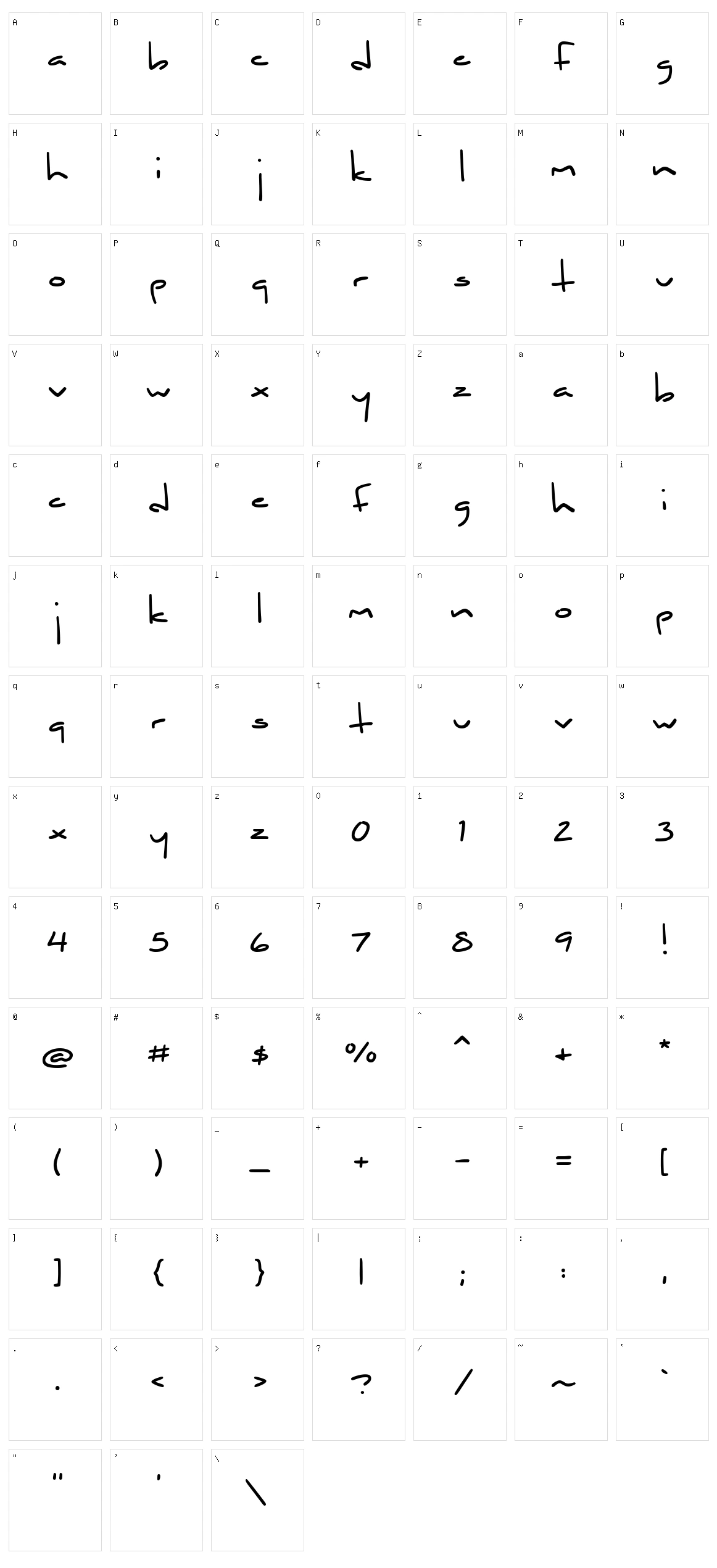 La Jefa Character Set