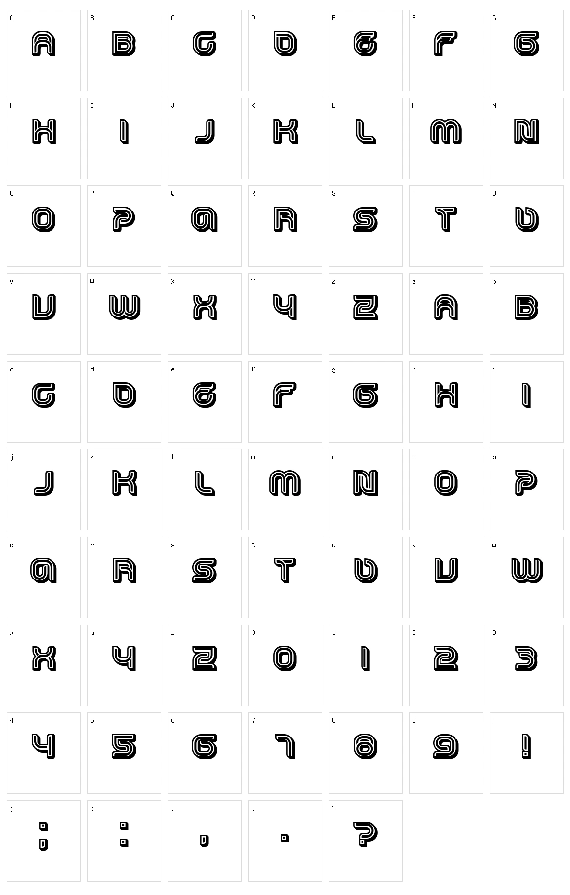 Dropped Character Set