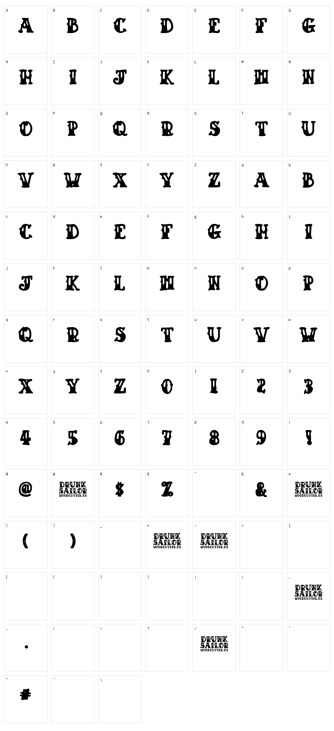 Drunk Sailor Character Set