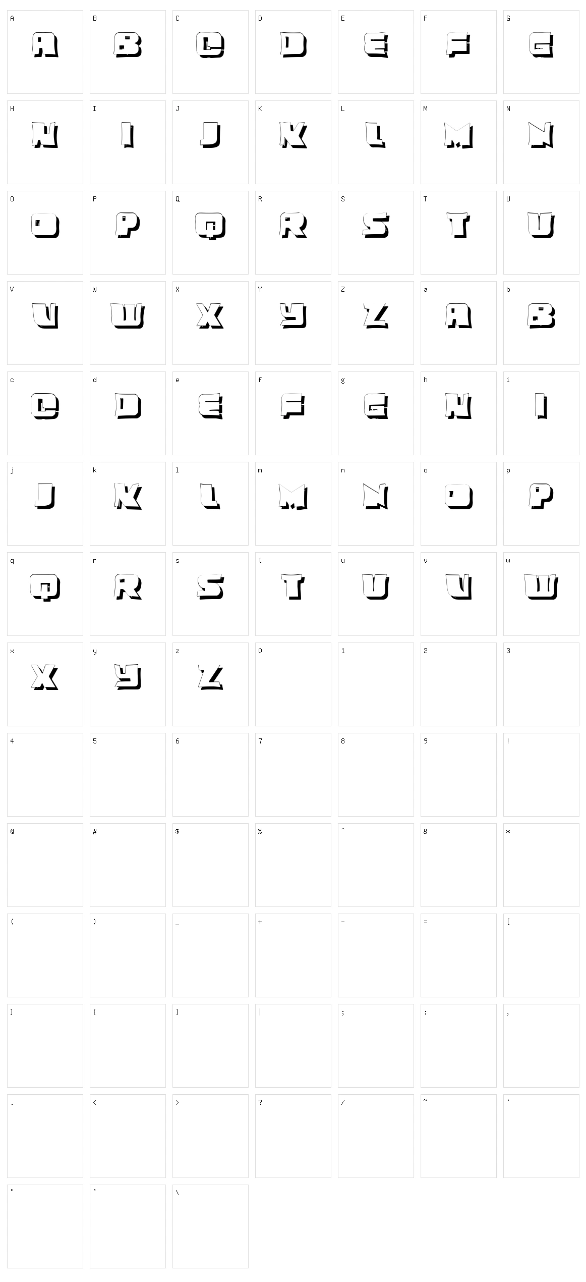 Dumbbell Character Set