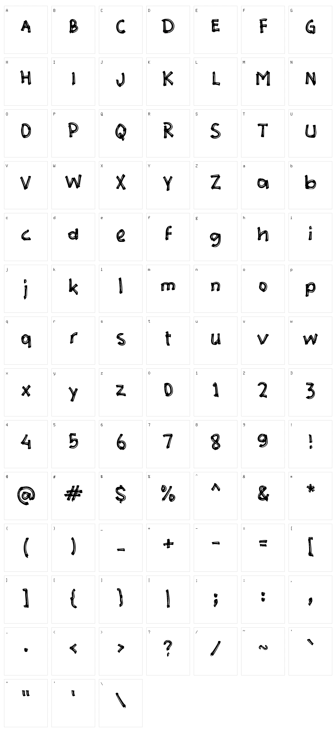 e Elegi Character Set