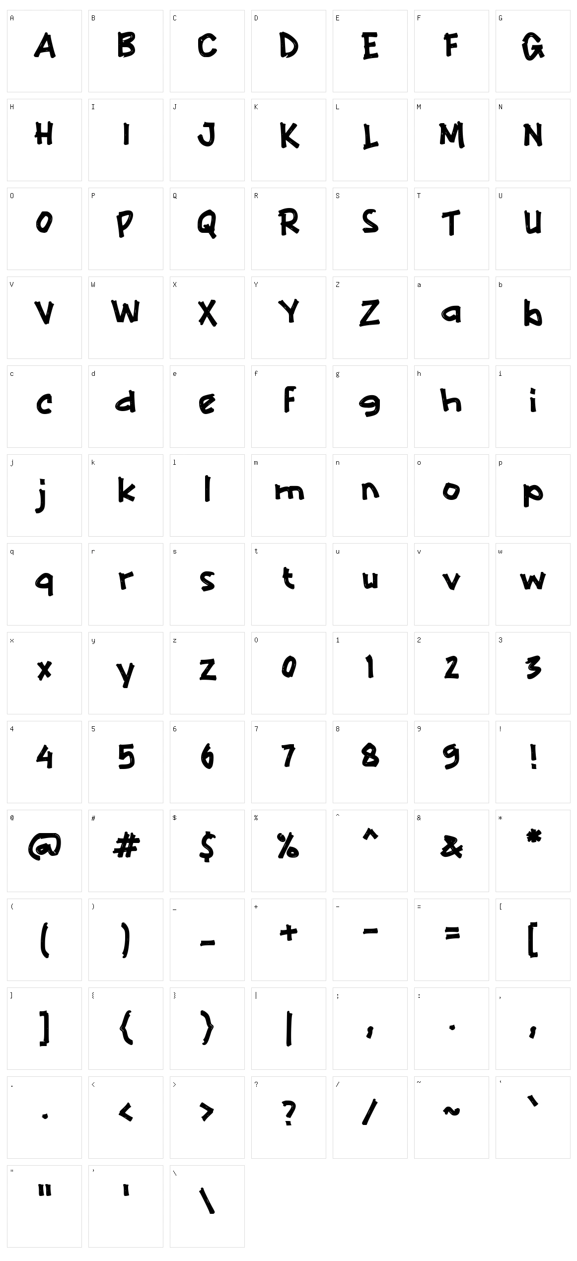 e Ember Character Set