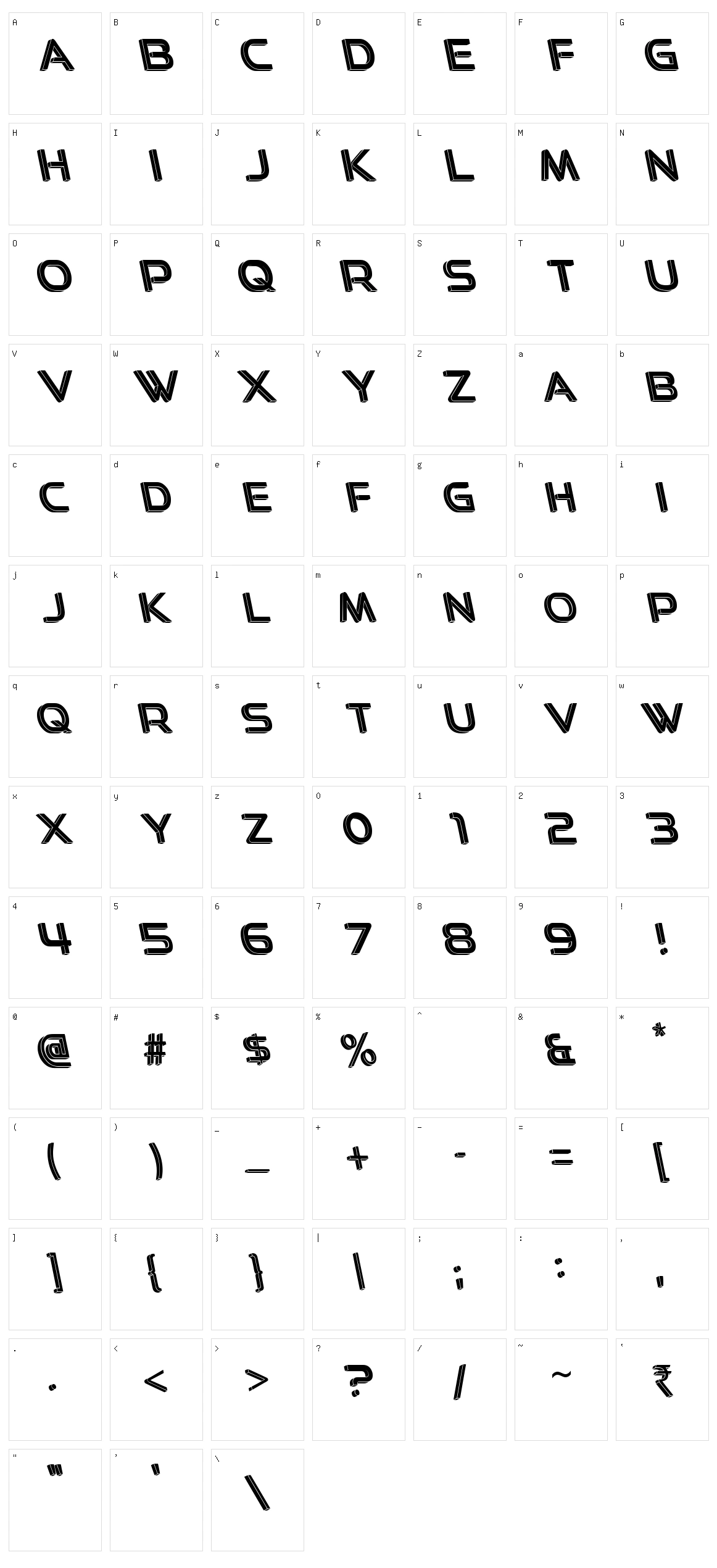 Easy 3D Character Set