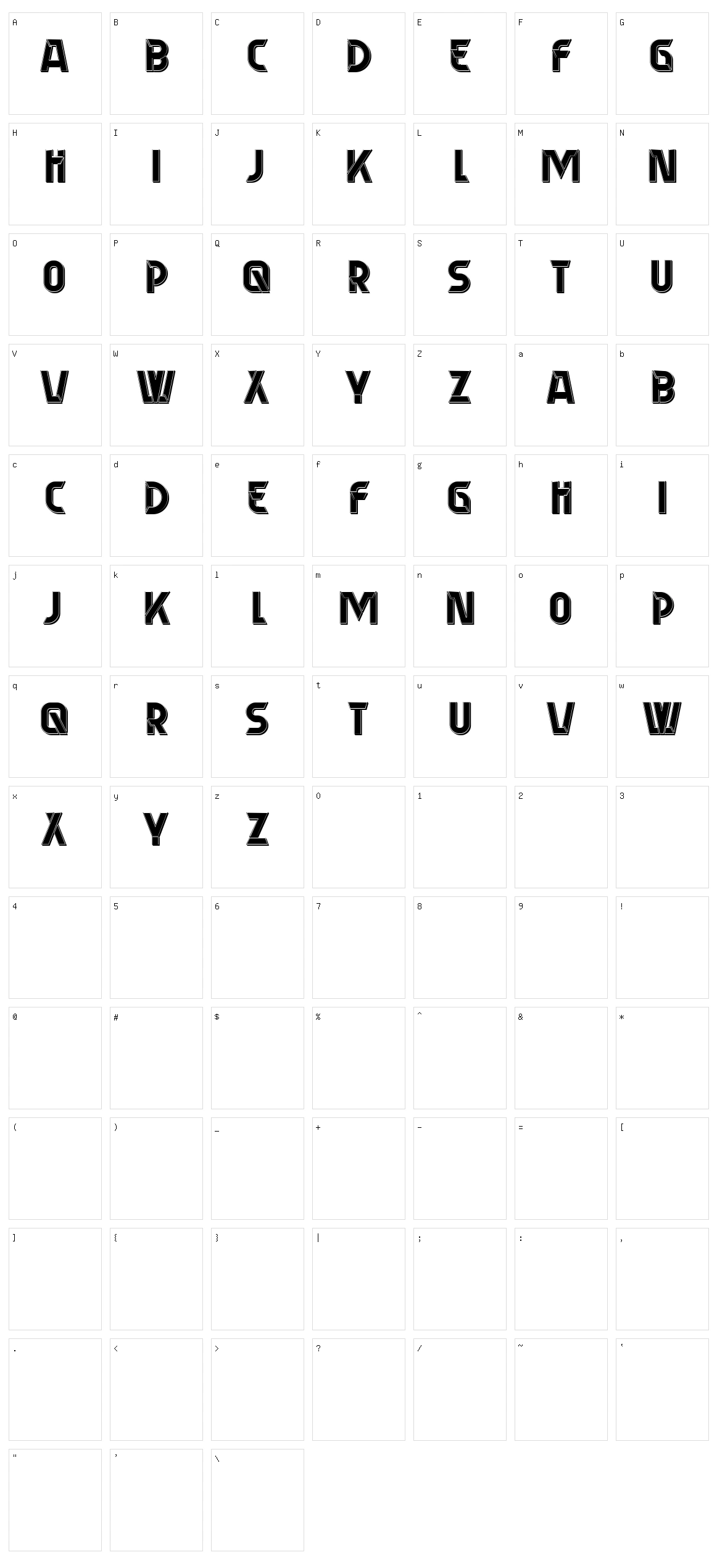 Ecke Character Set