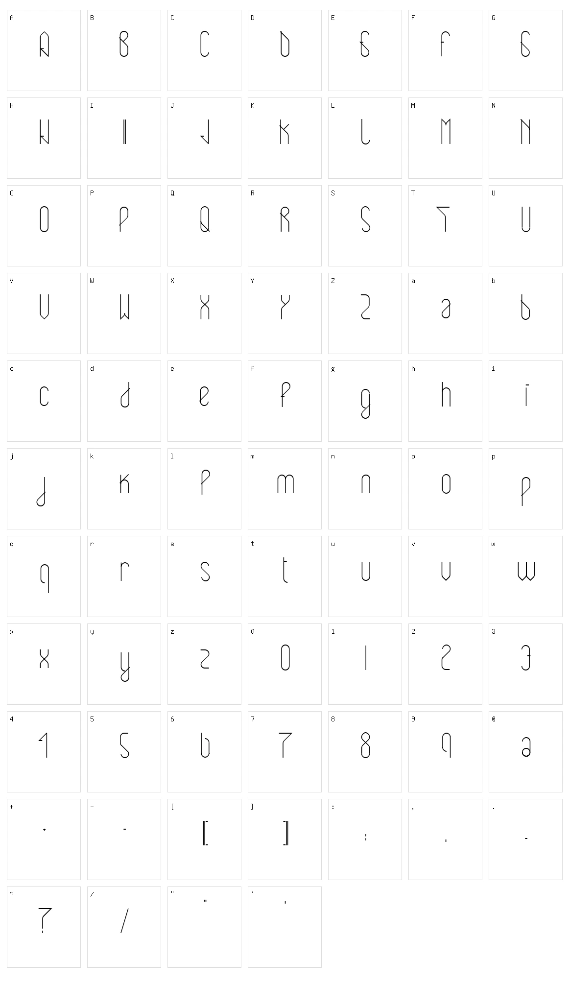 Ecliptic Character Set
