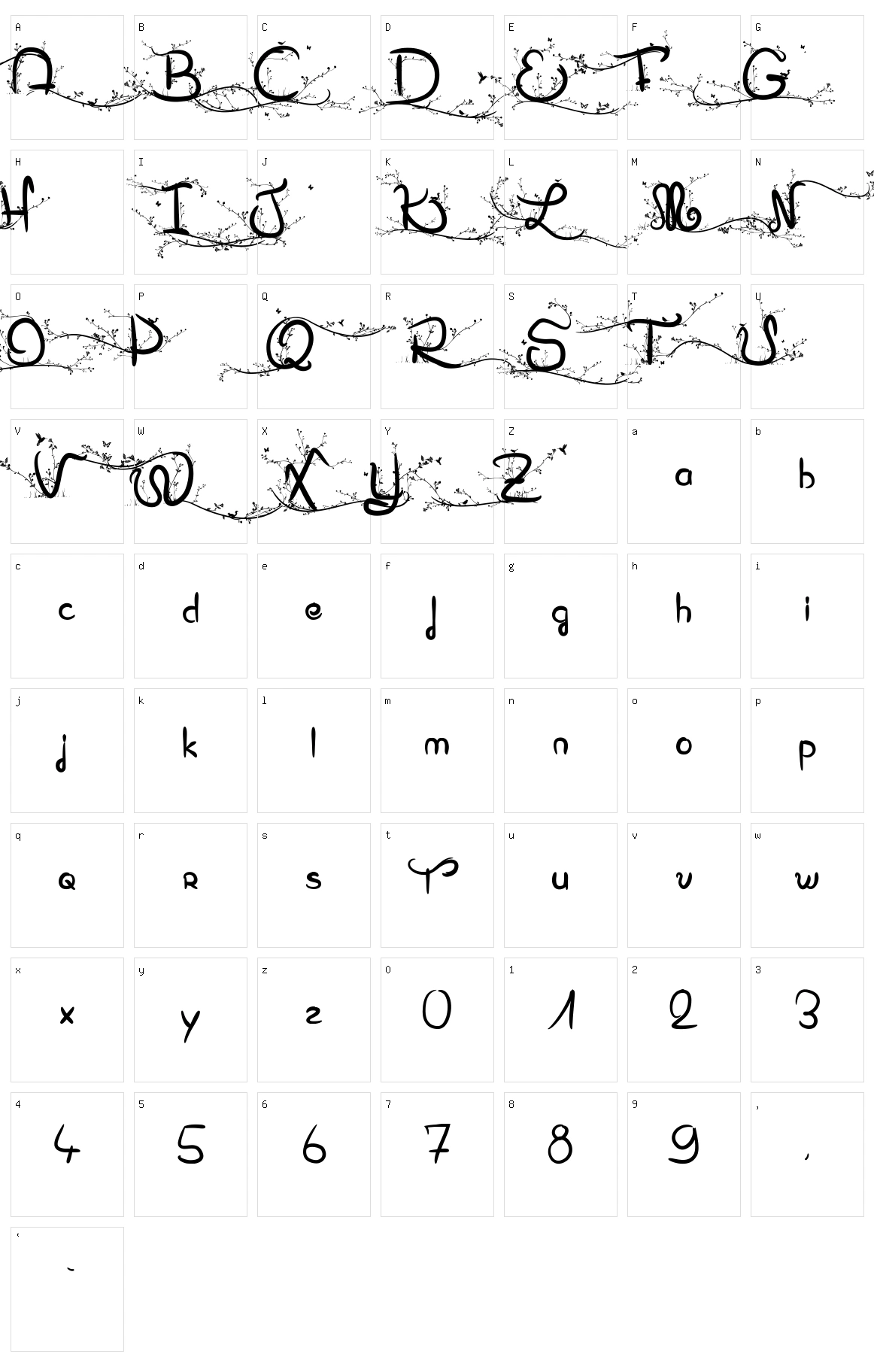 Eglantine Character Set